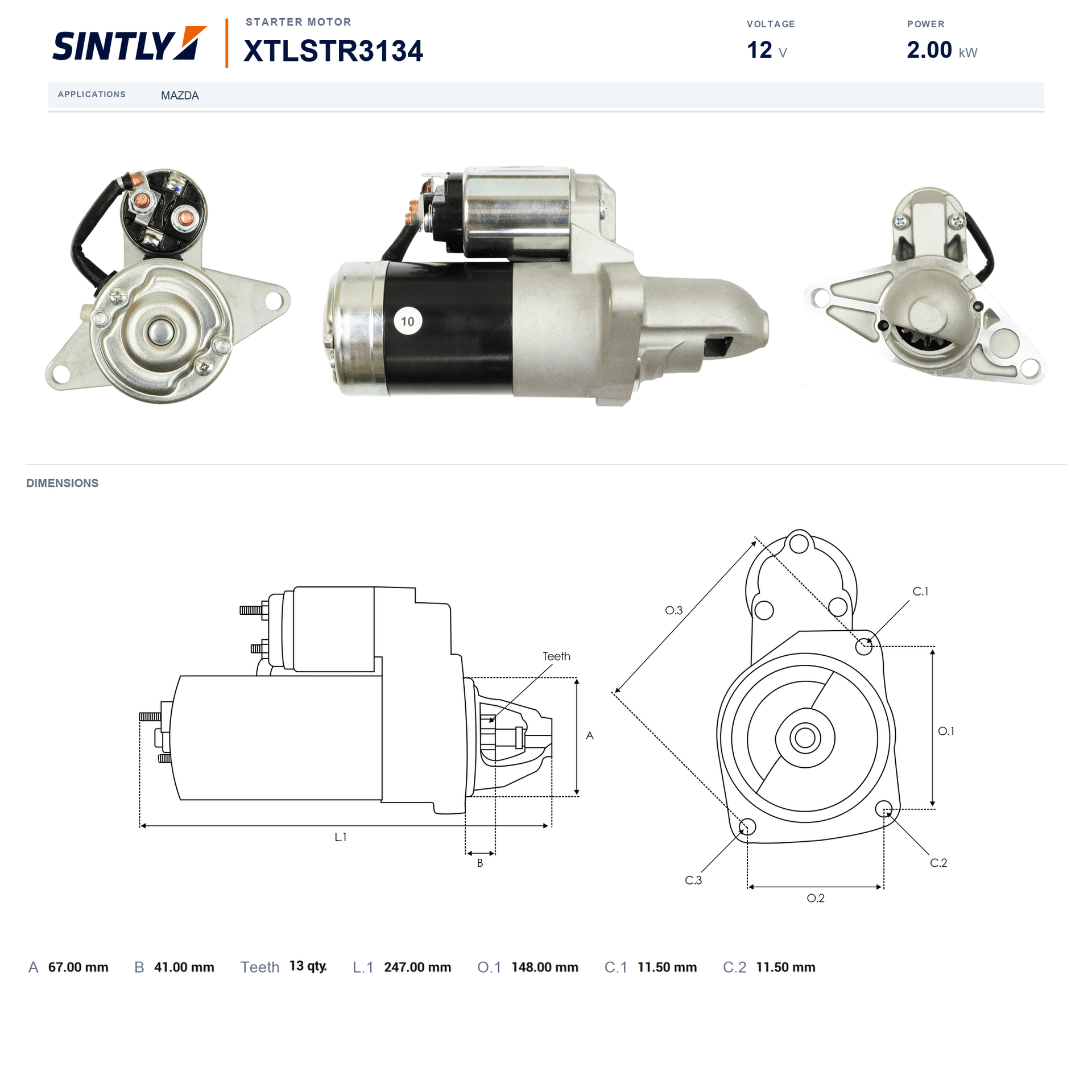Starter XTLSTR3134
