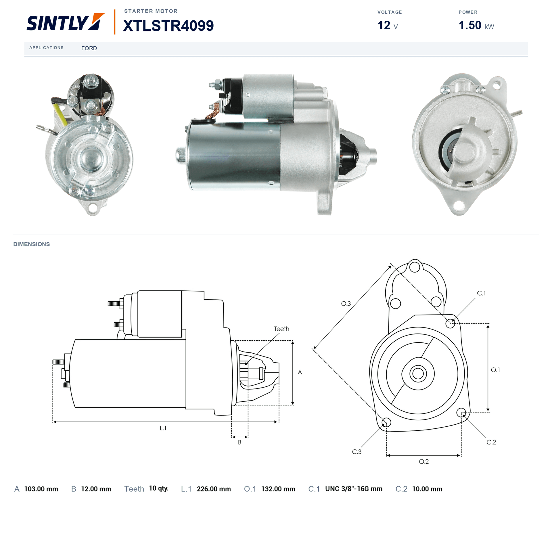 Starter XTLSTR4099