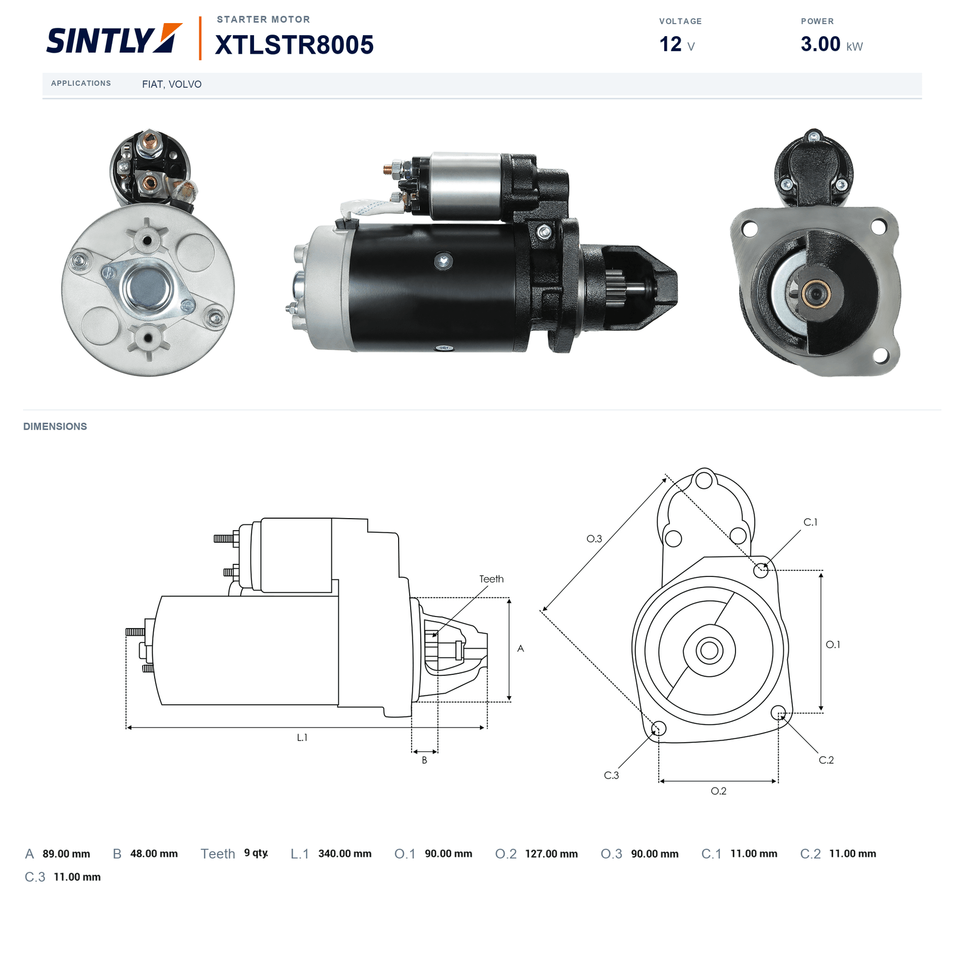 Starter XTLSTR8005