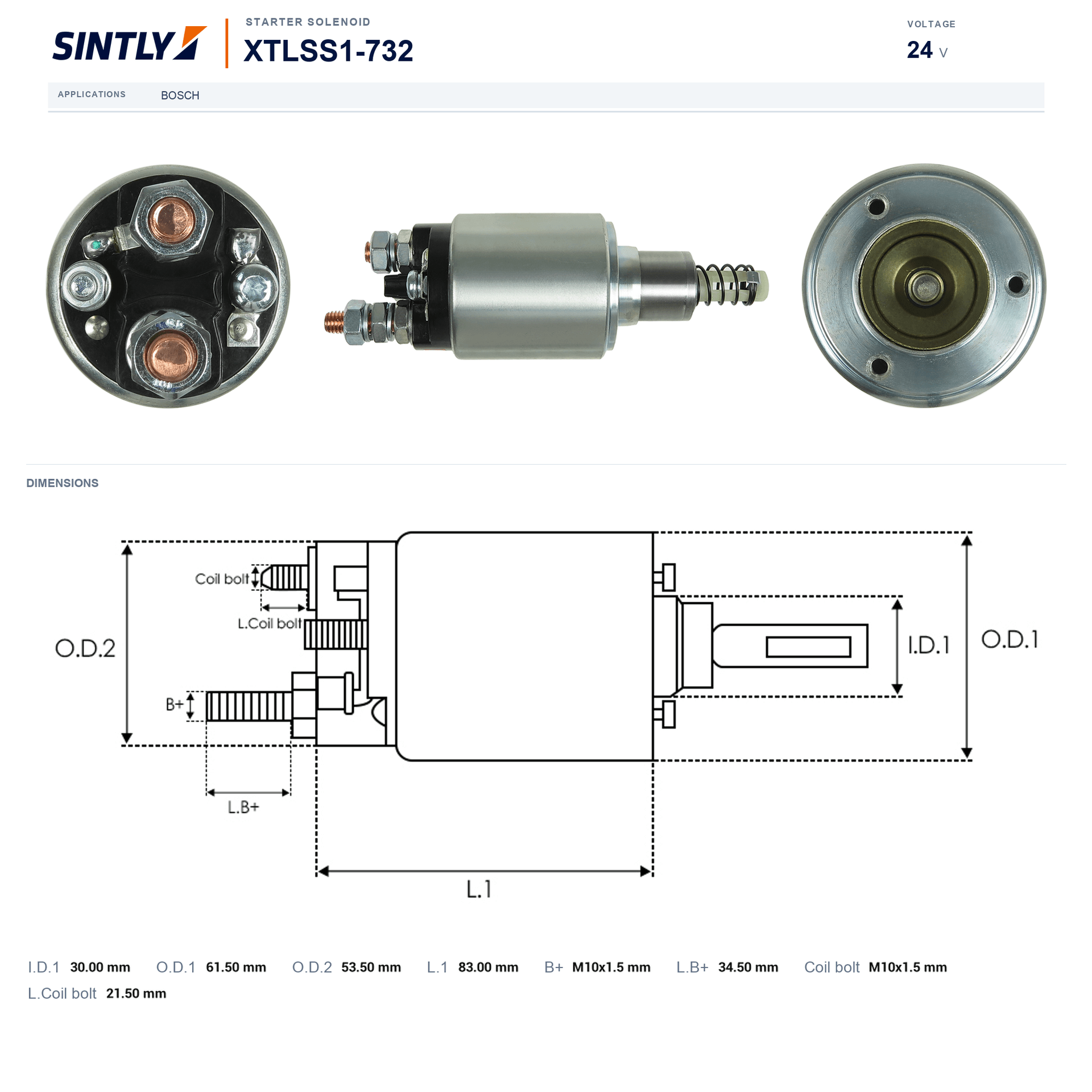 Starter Solenoid XTLSS1-732
