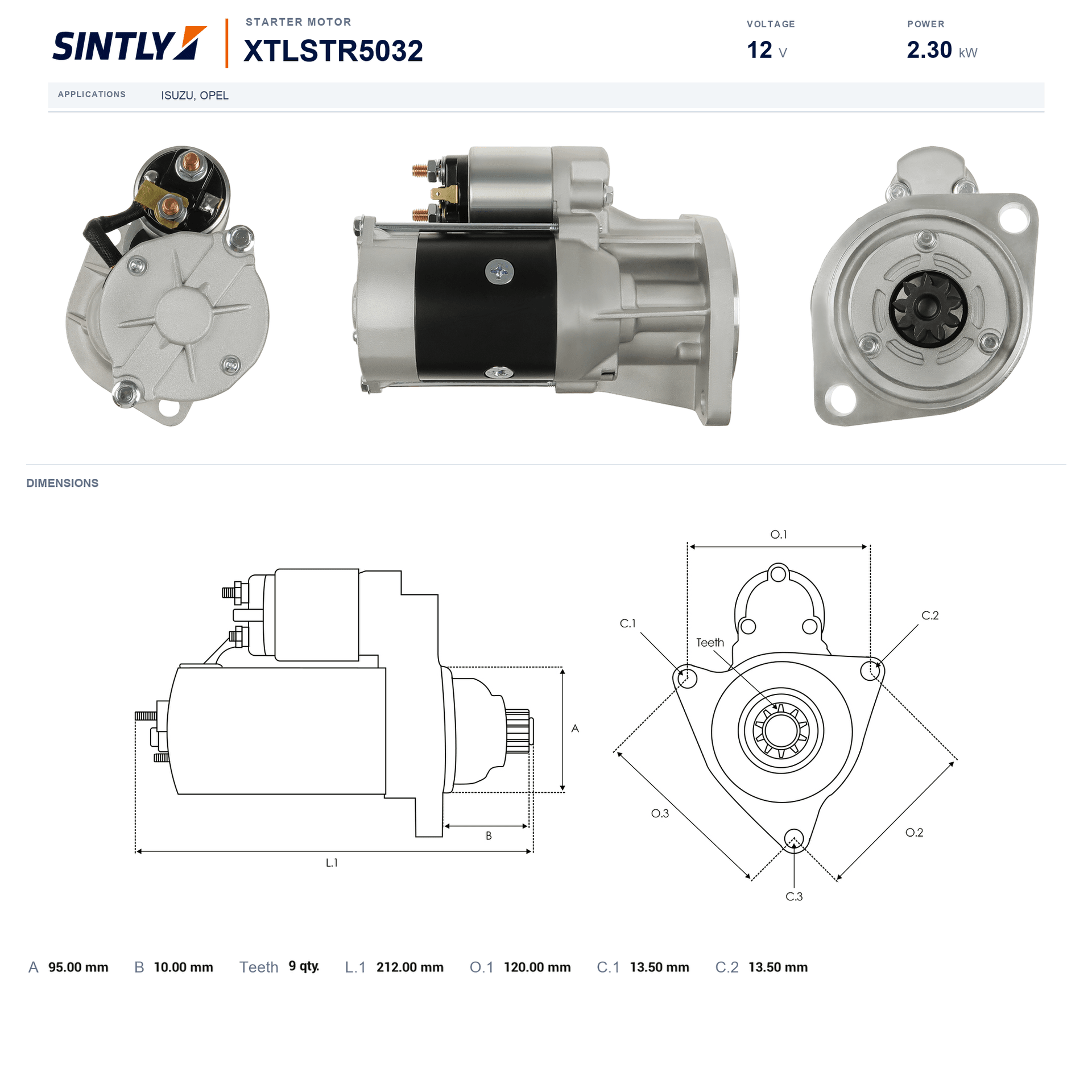Starter XTLSTR5032