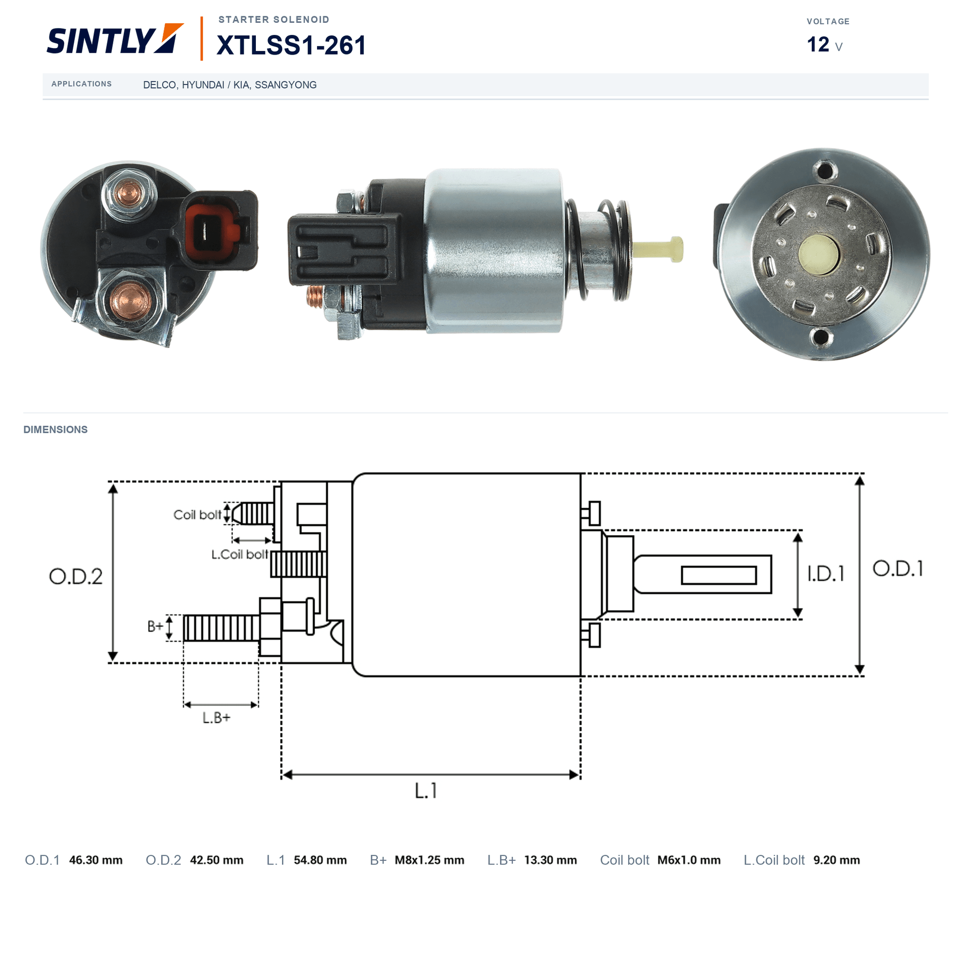 Starter Solenoid XTLSS1-261