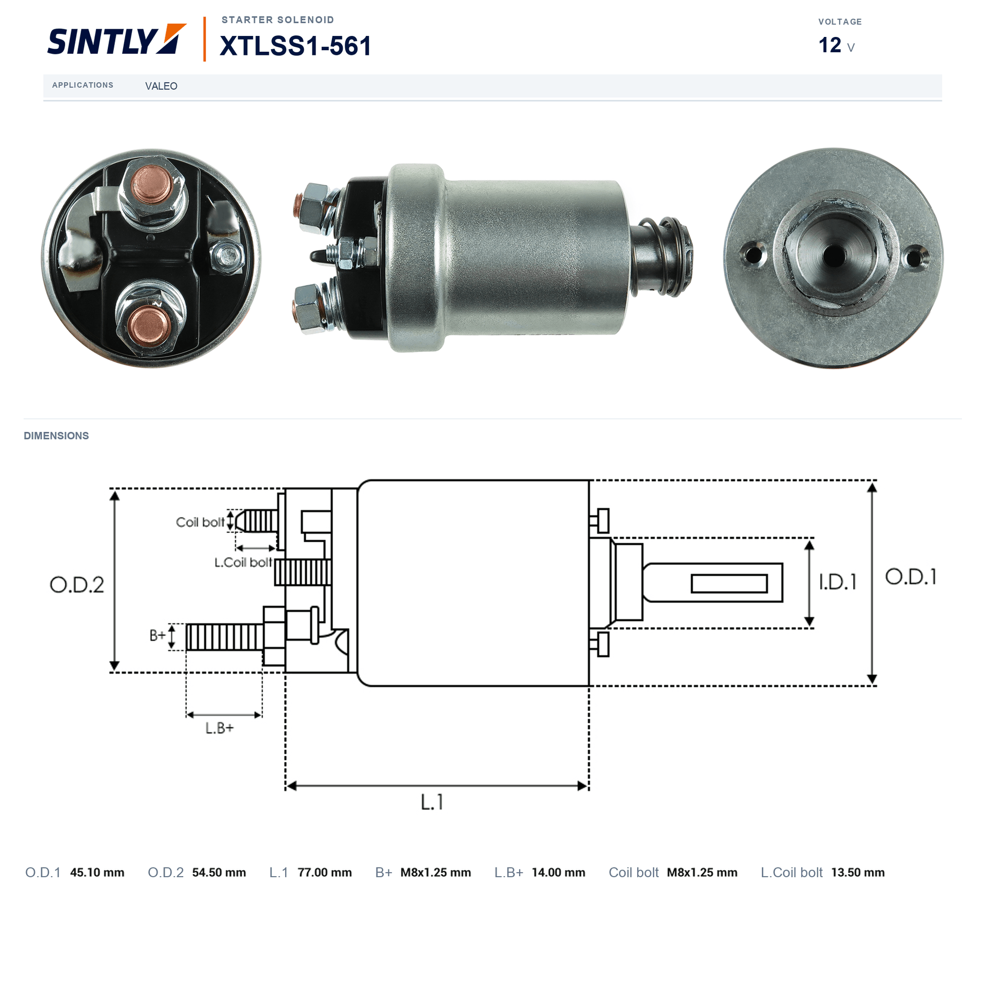 Starter Solenoid XTLSS1-561