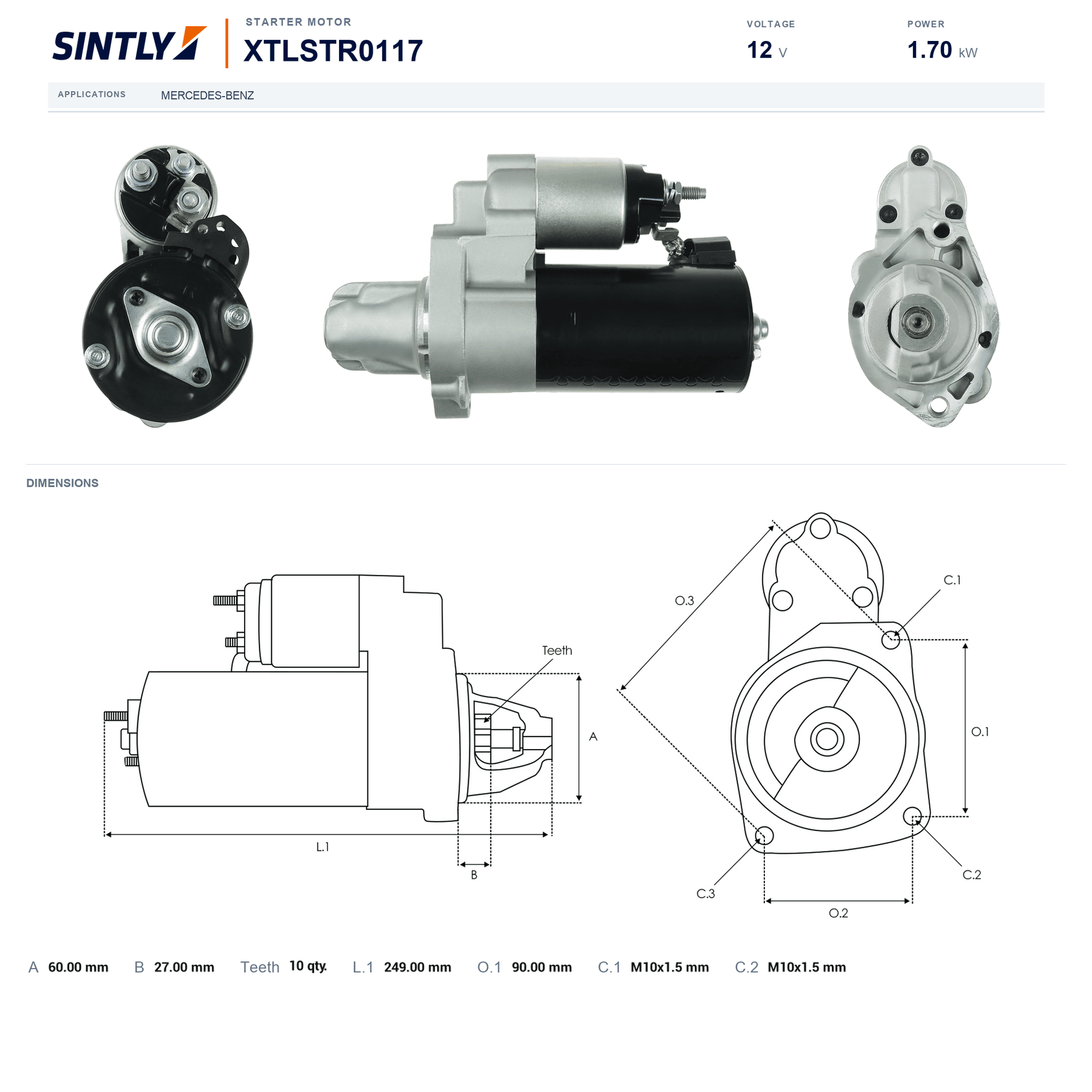 Starter XTLSTR0117