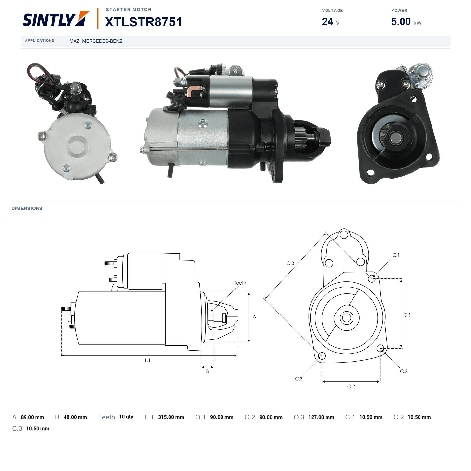 Starter XTLSTR8751
