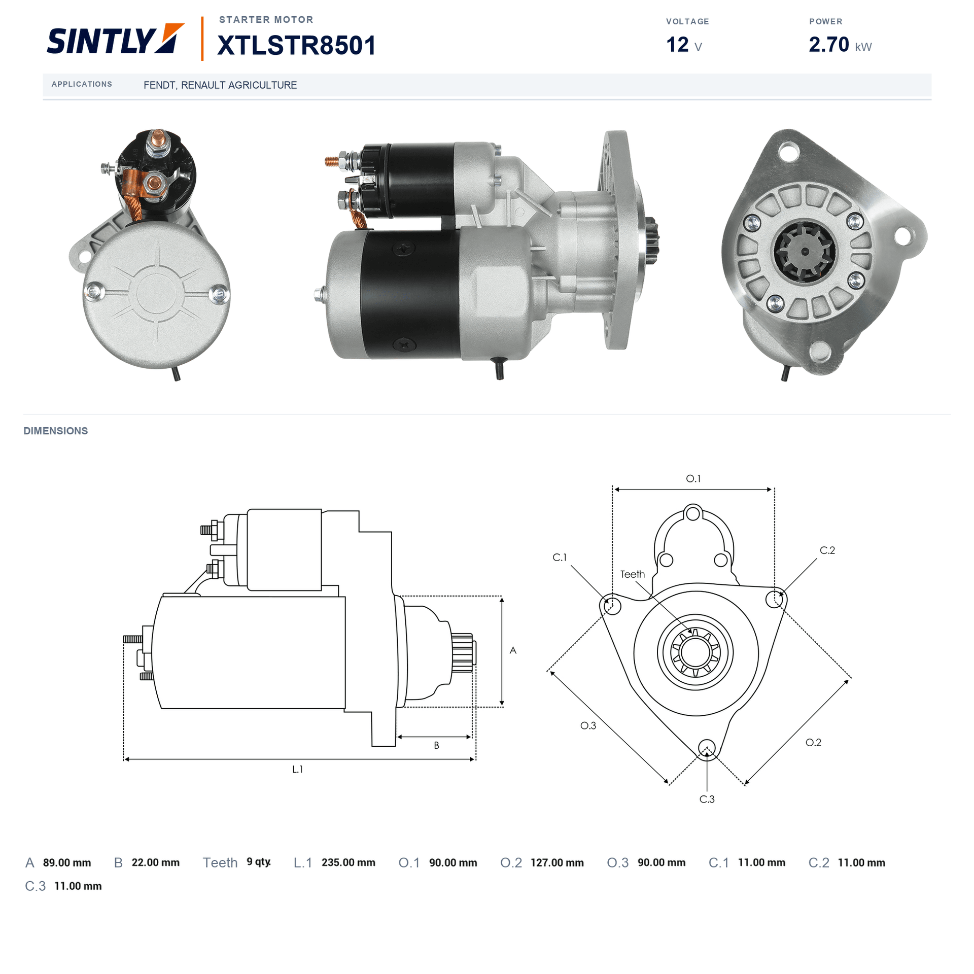 Starter XTLSTR8501
