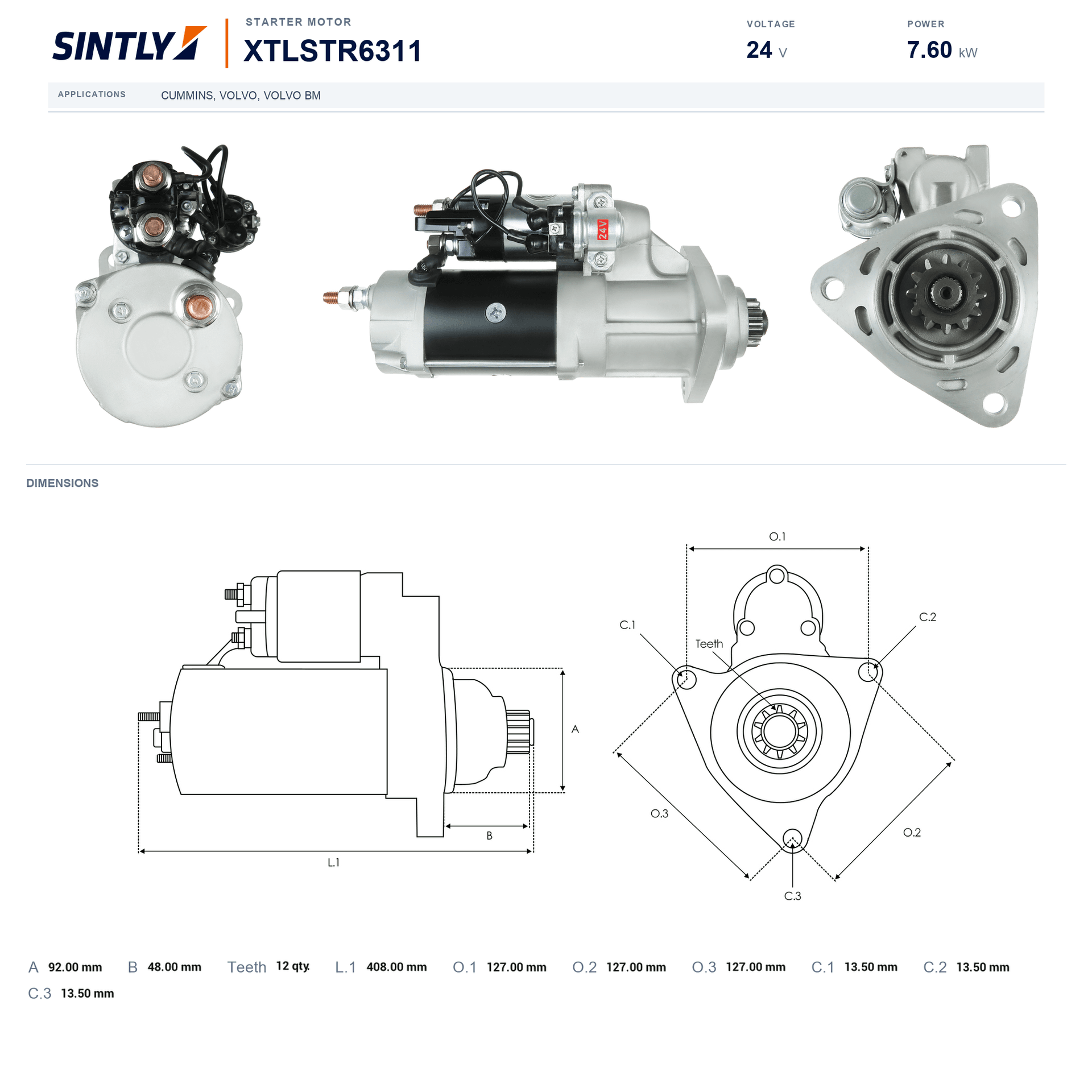 Starter XTLSTR6311
