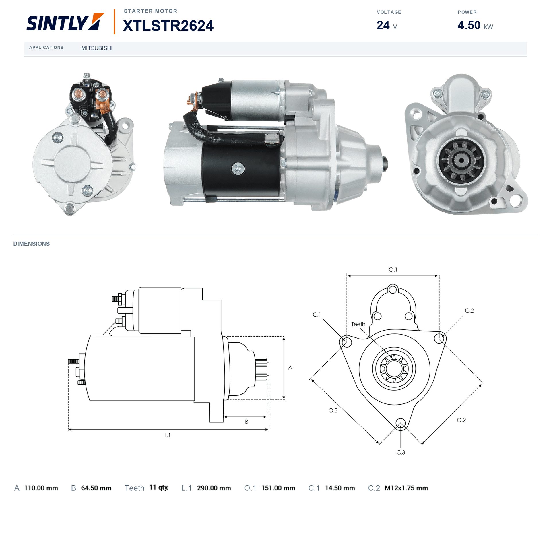 Starter XTLSTR2624