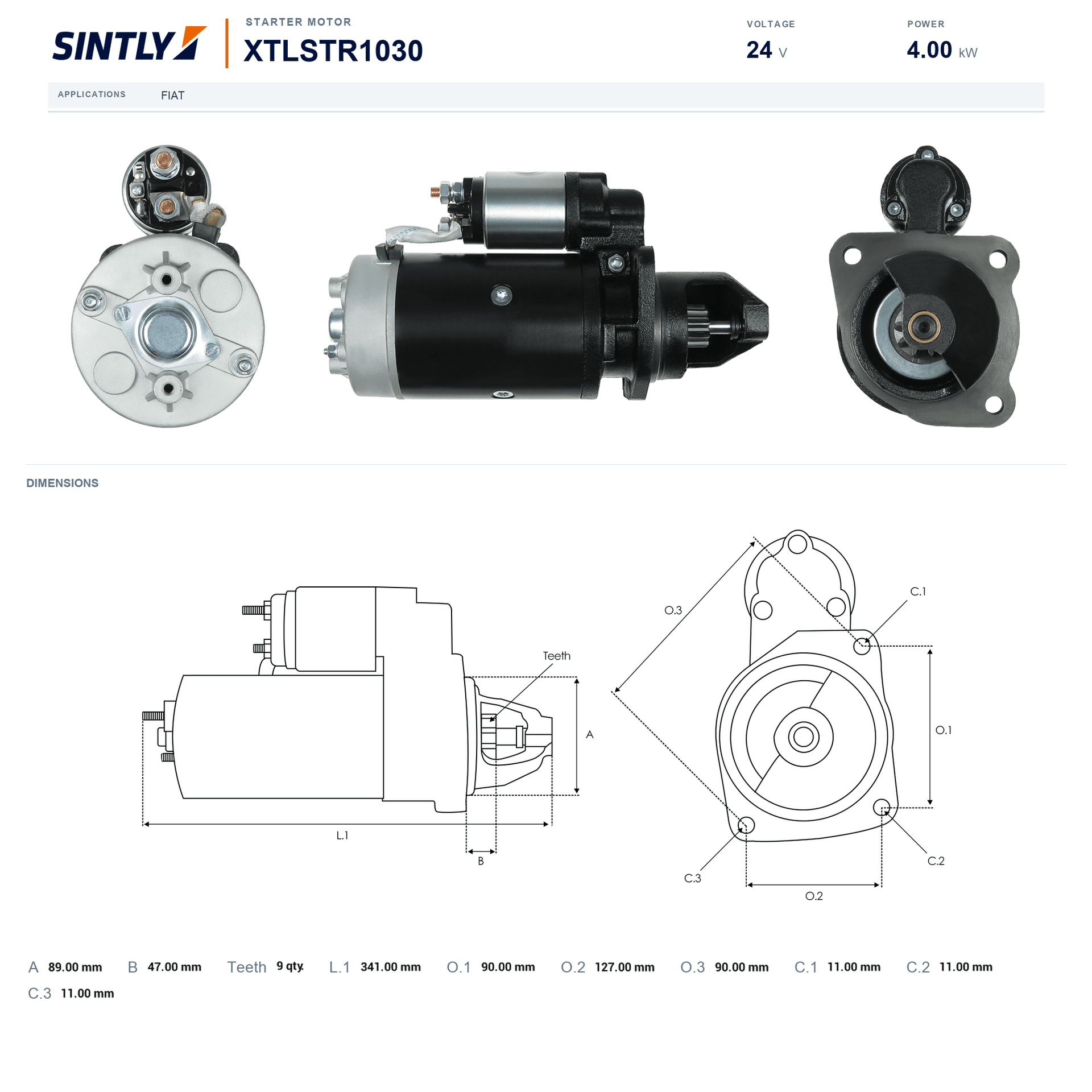 Starter XTLSTR1030