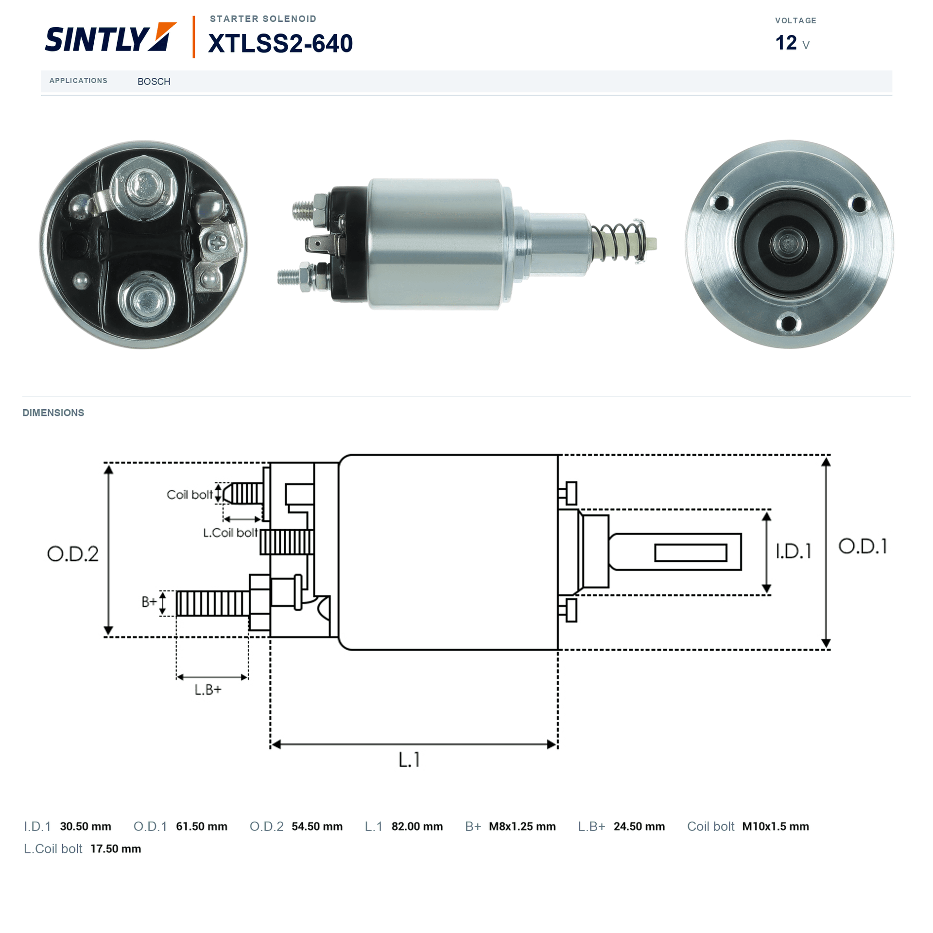 Starter Solenoid XTLSS2-640