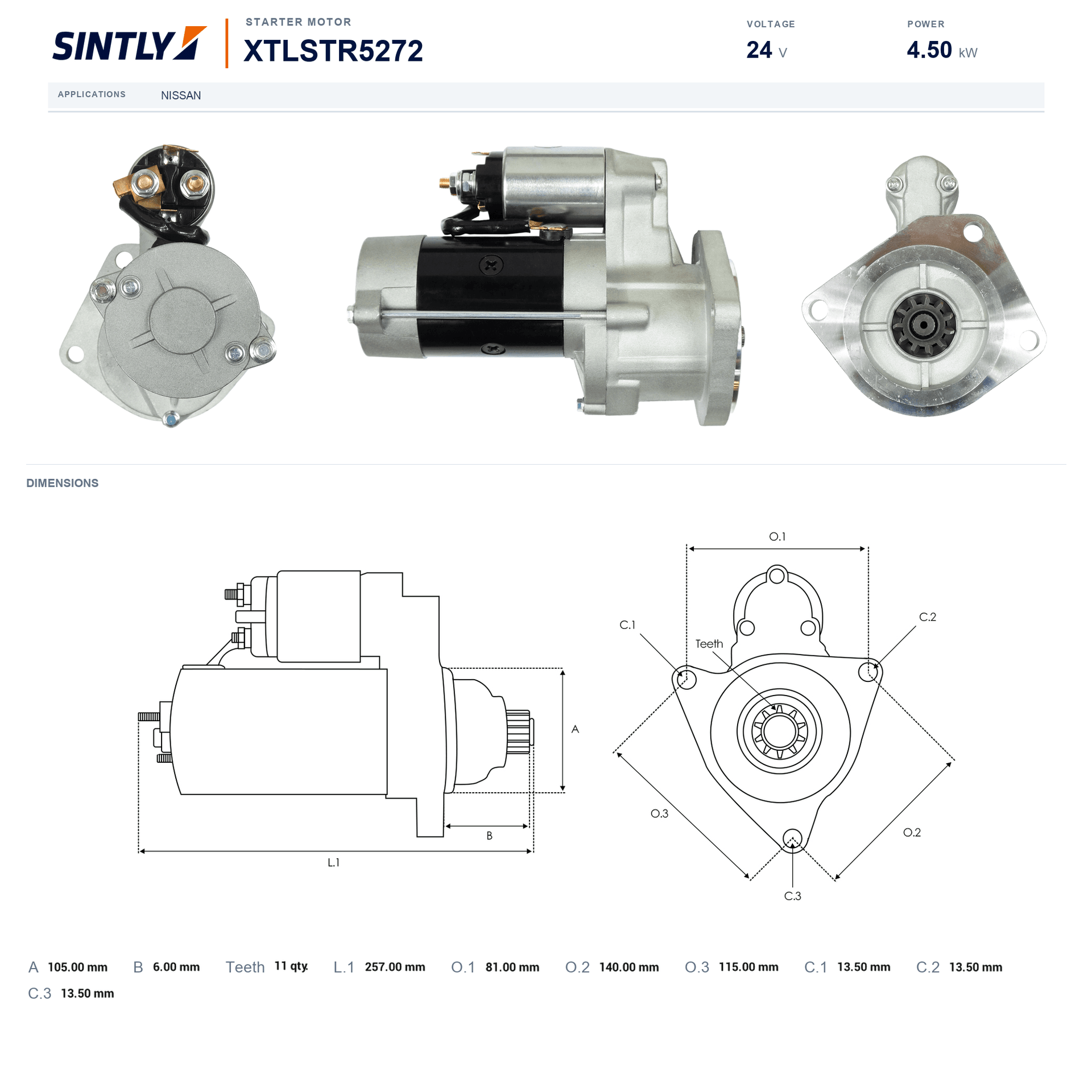 Starter XTLSTR5272