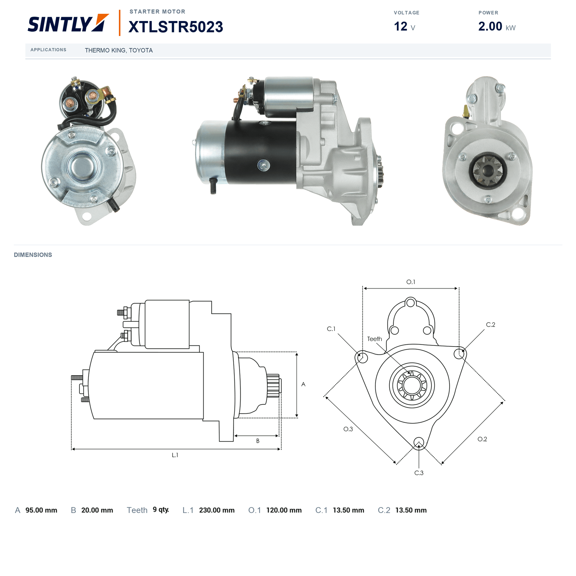 Starter XTLSTR5023