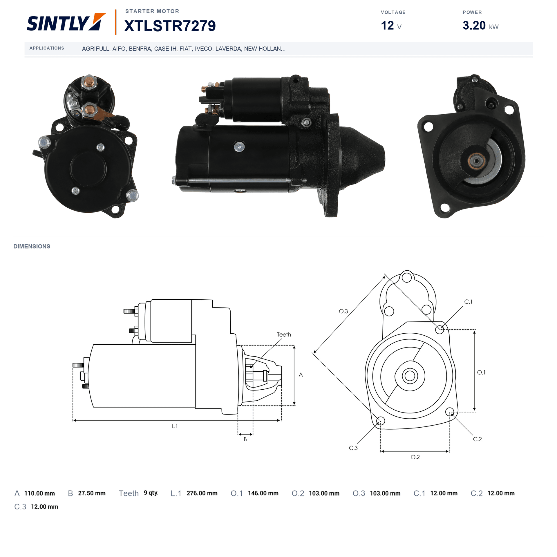 Starter XTLSTR7279