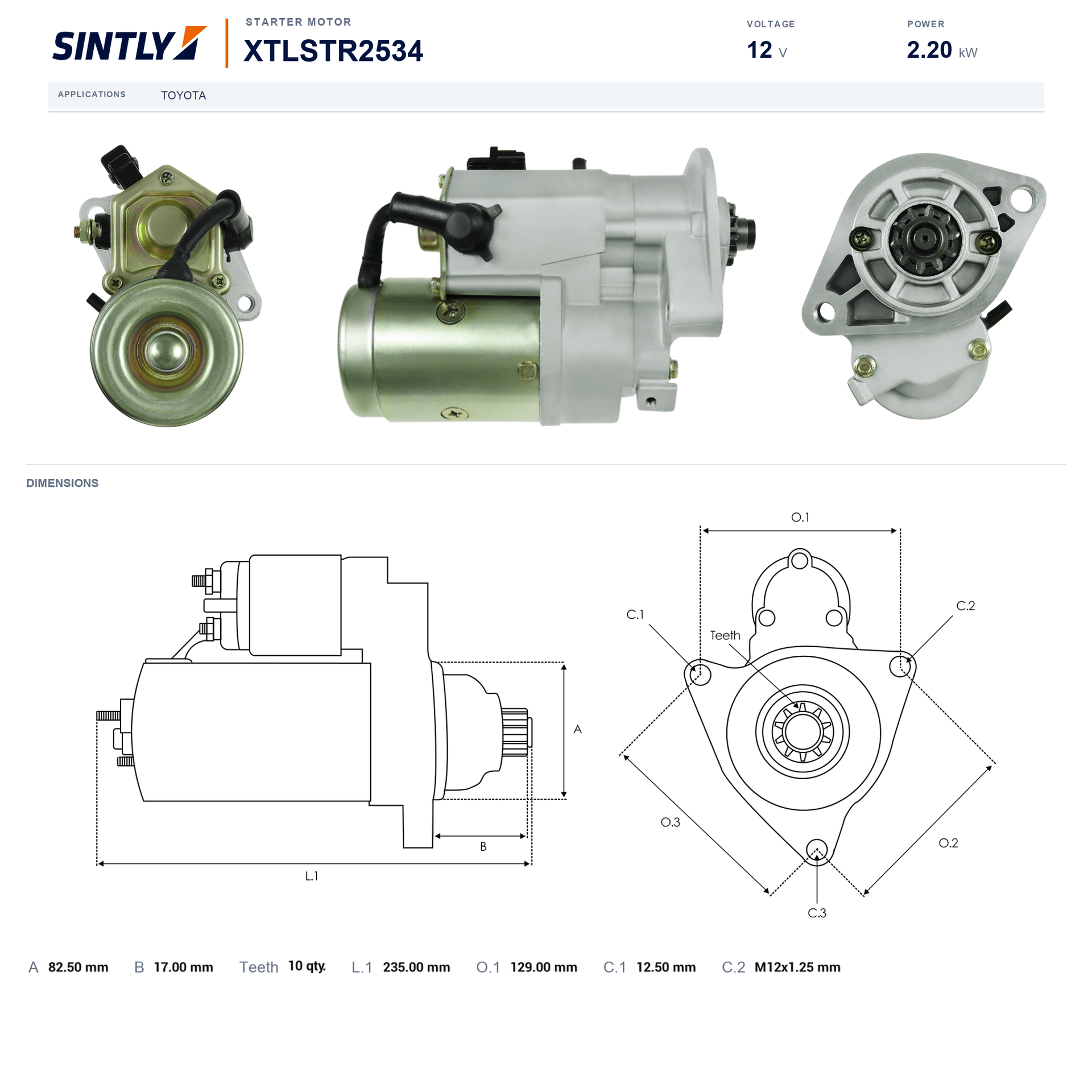 Starter XTLSTR2534