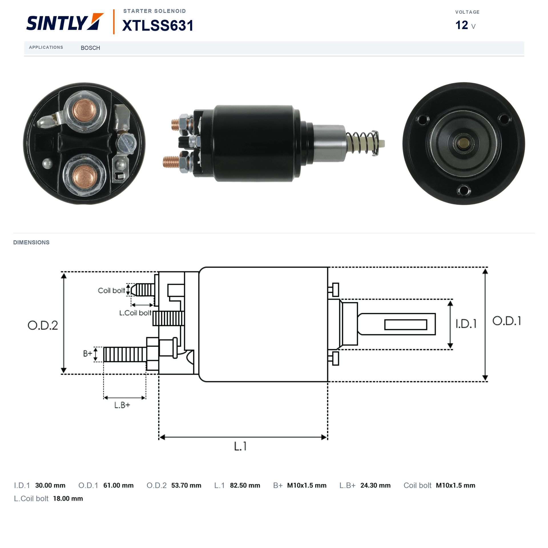 Starter Solenoid XTLSS631