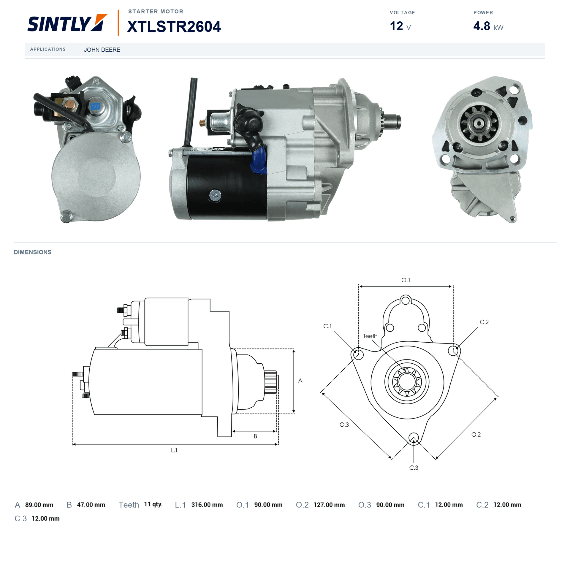 Starter XTLSTR2604