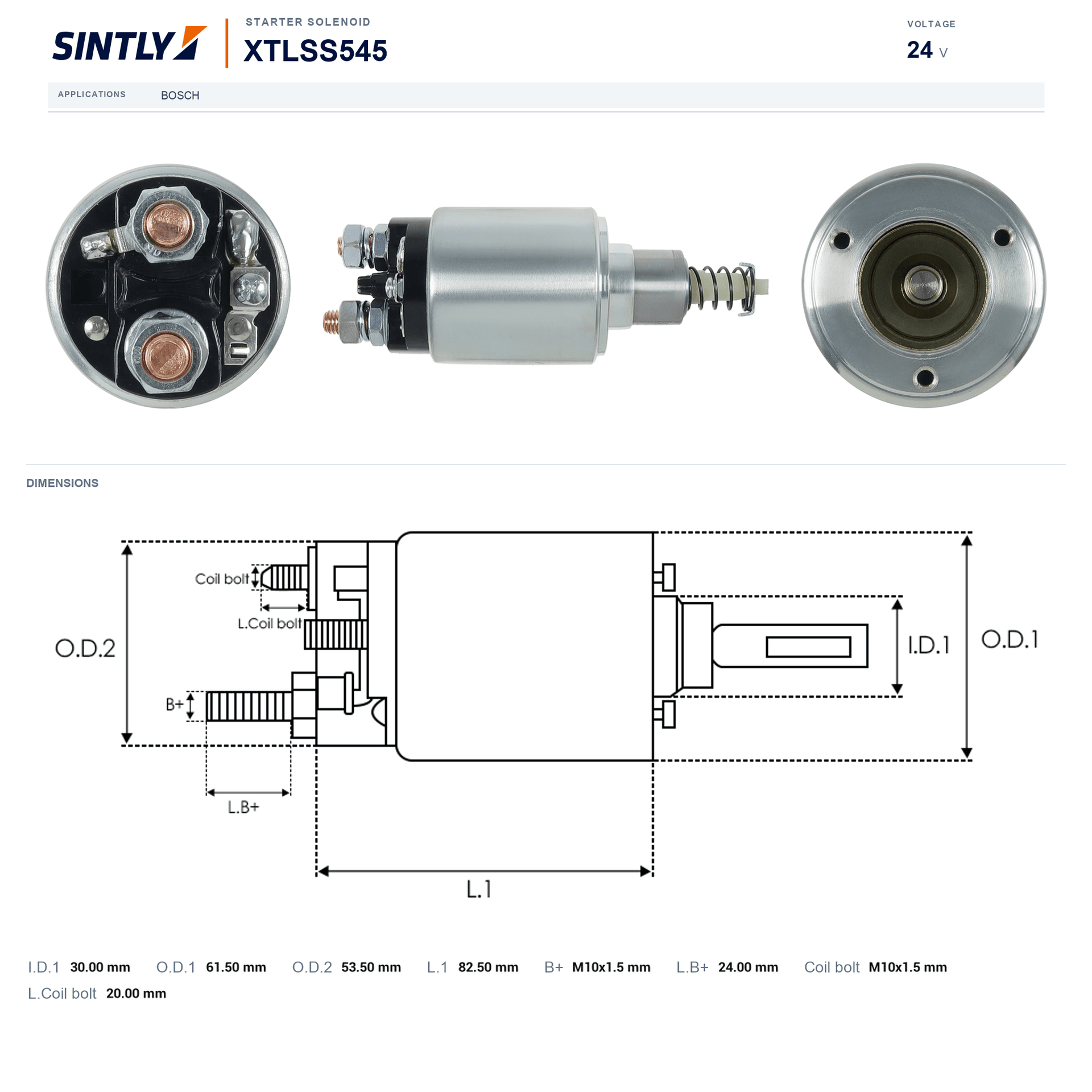 Starter Solenoid XTLSS545
