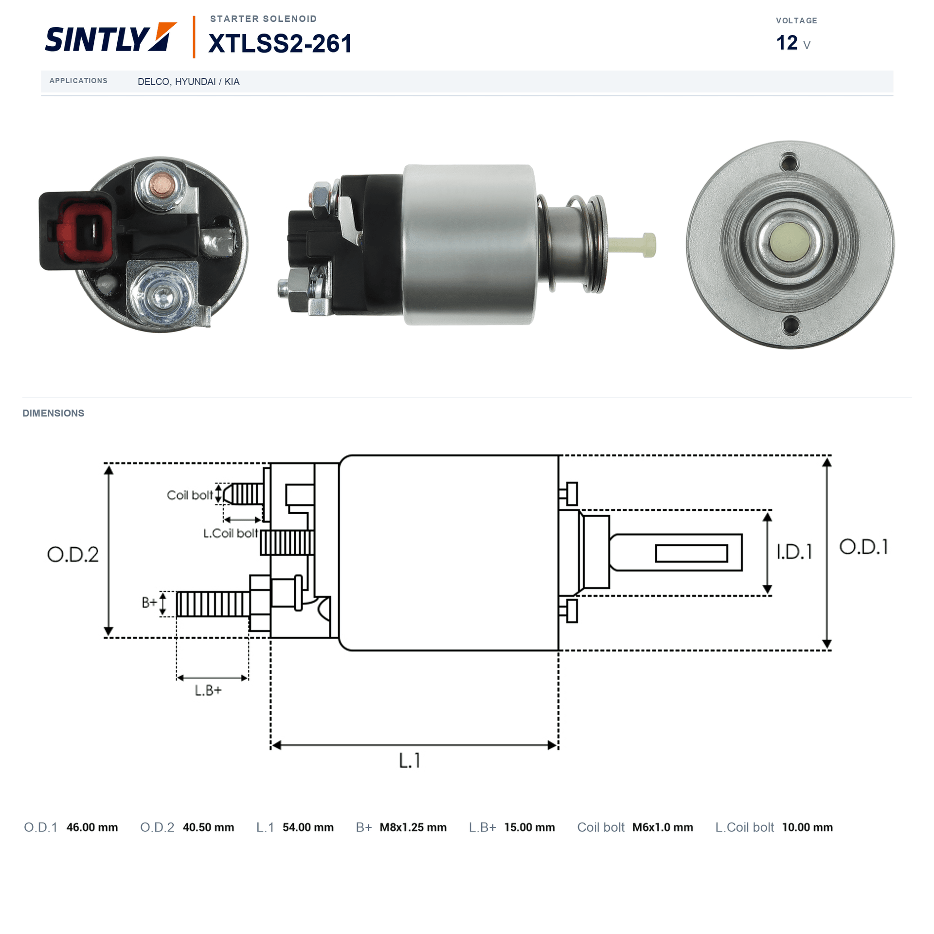 Starter Solenoid XTLSS2-261
