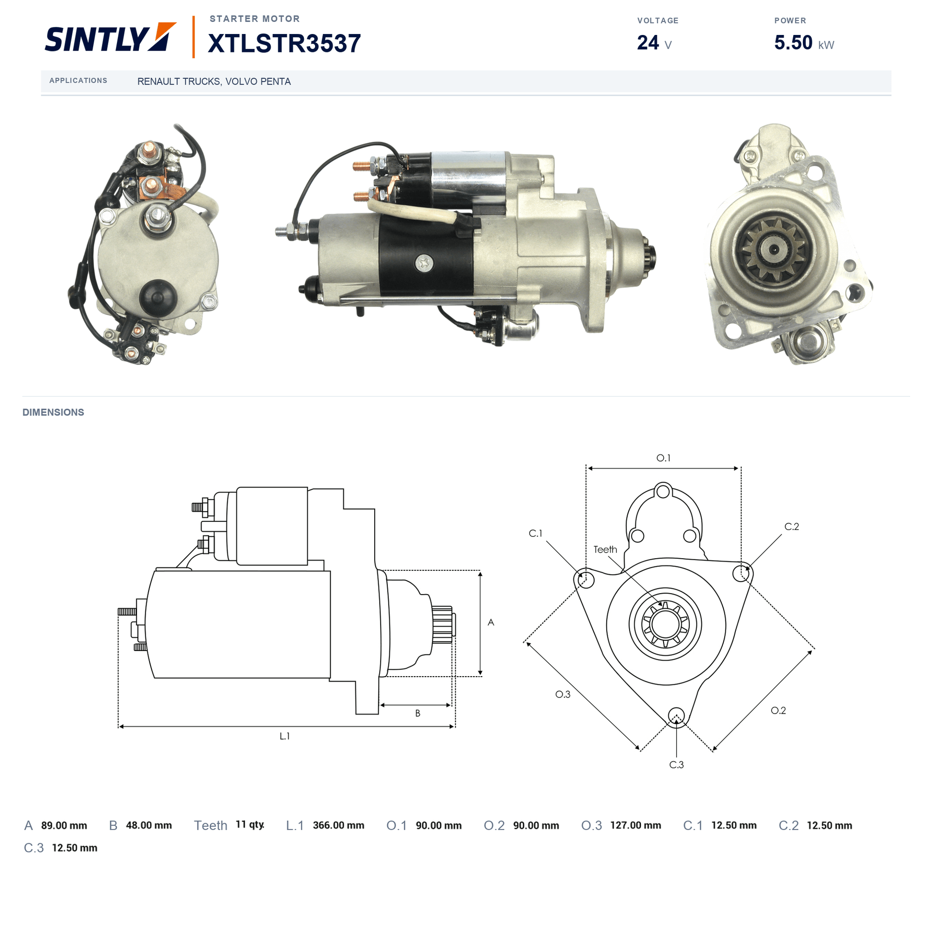 Starter XTLSTR3537
