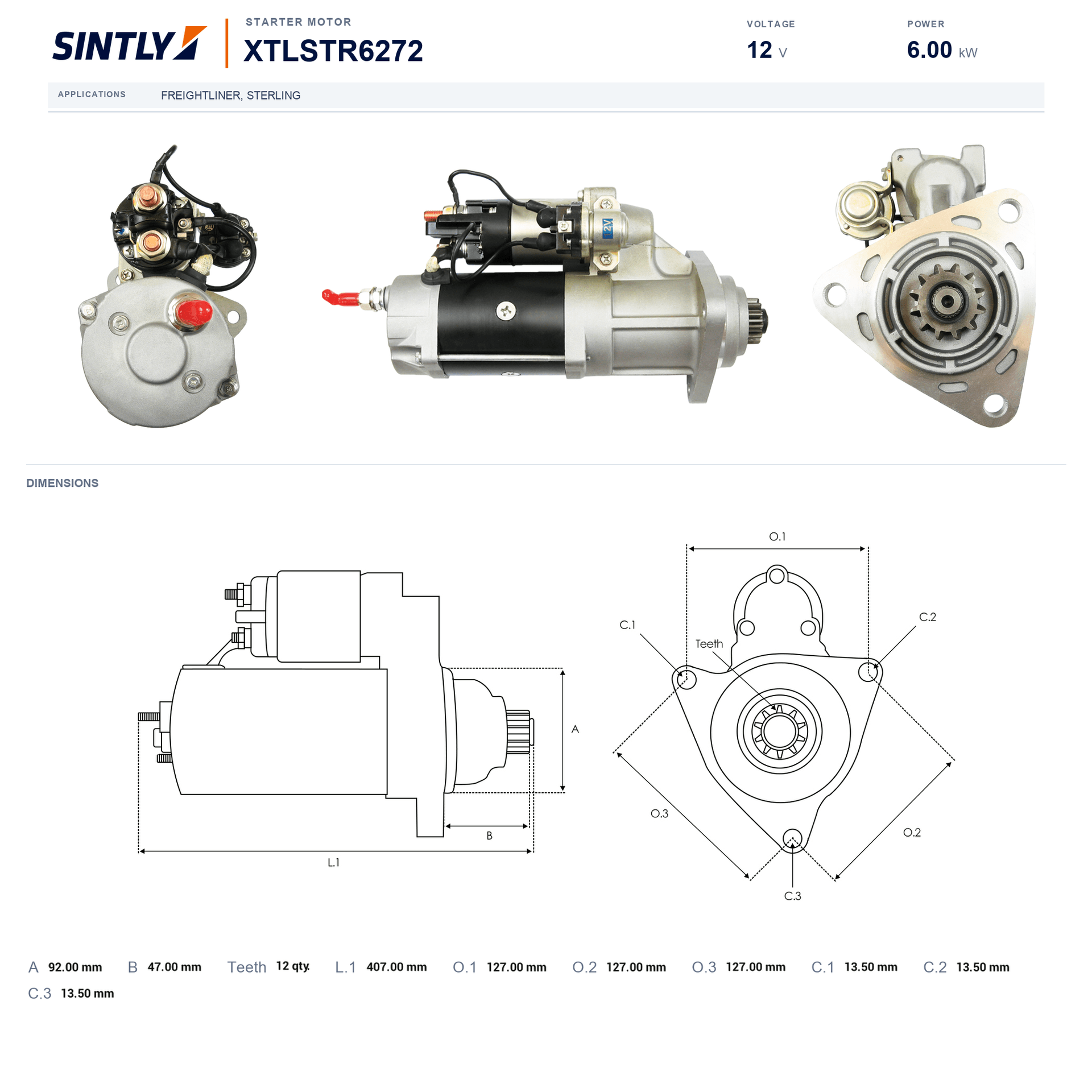 Starter XTLSTR6272