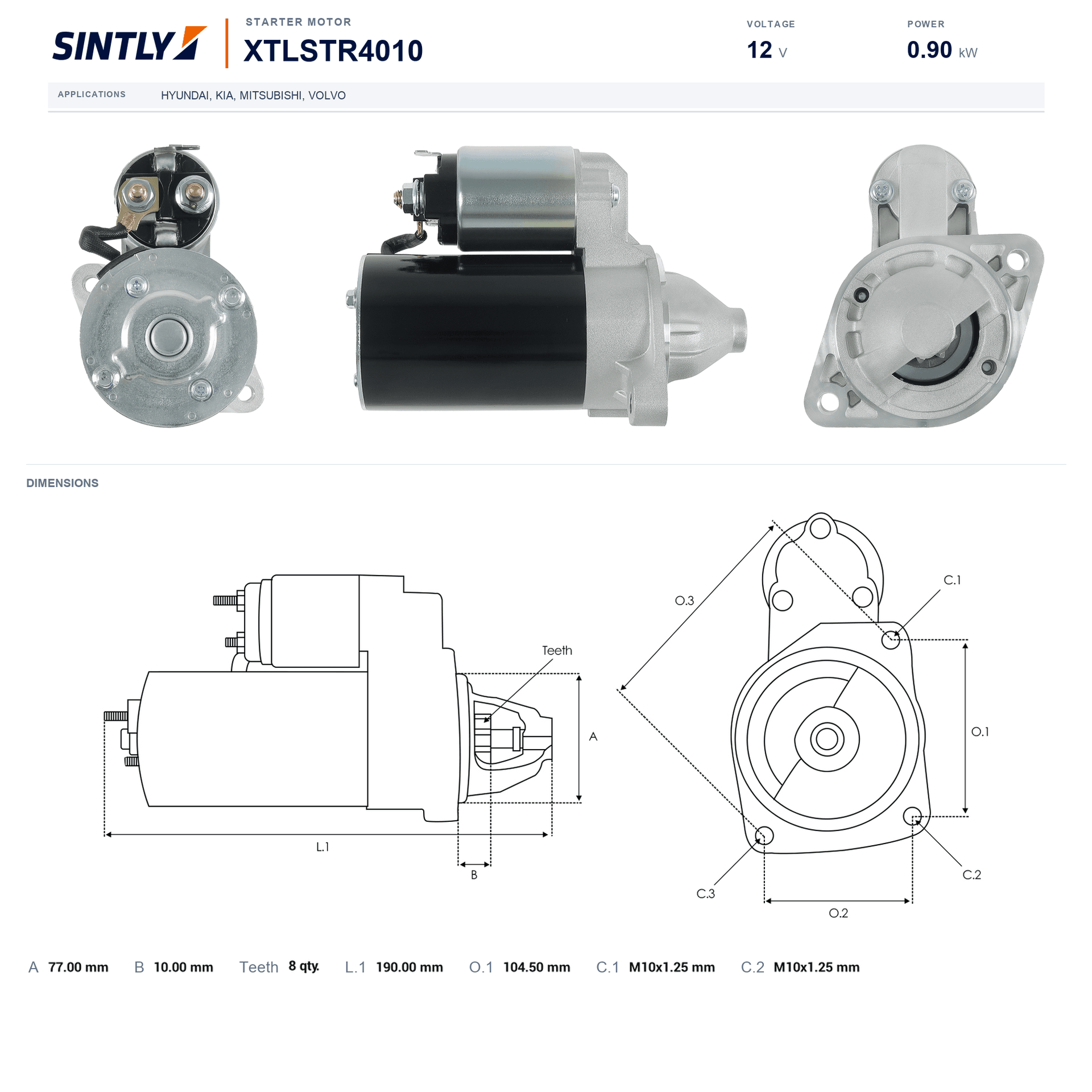 Starter XTLSTR4010