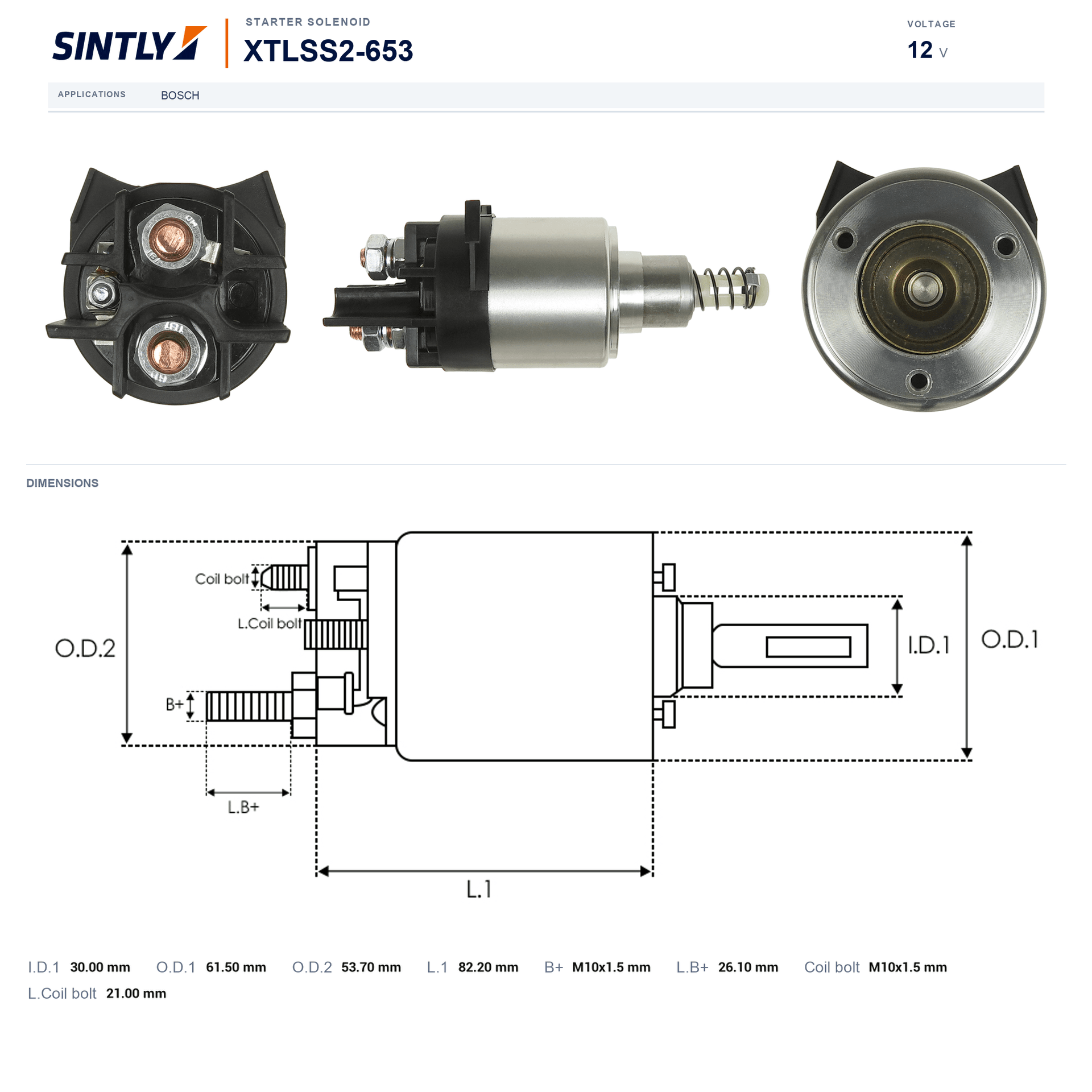 Starter Solenoid XTLSS2-653