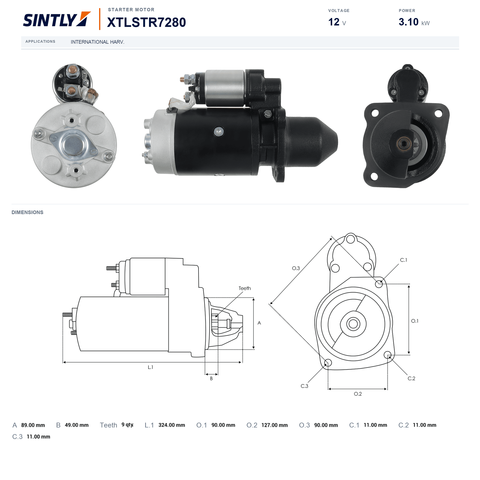 Starter XTLSTR7280