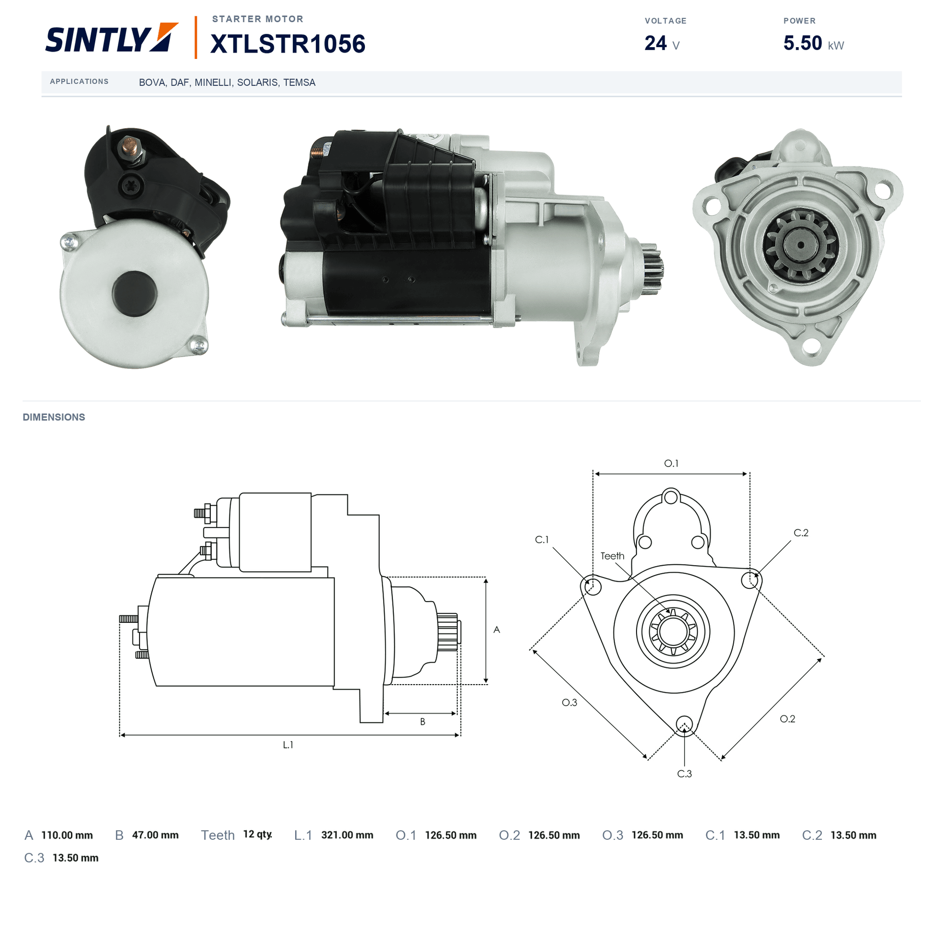 Starter XTLSTR1056