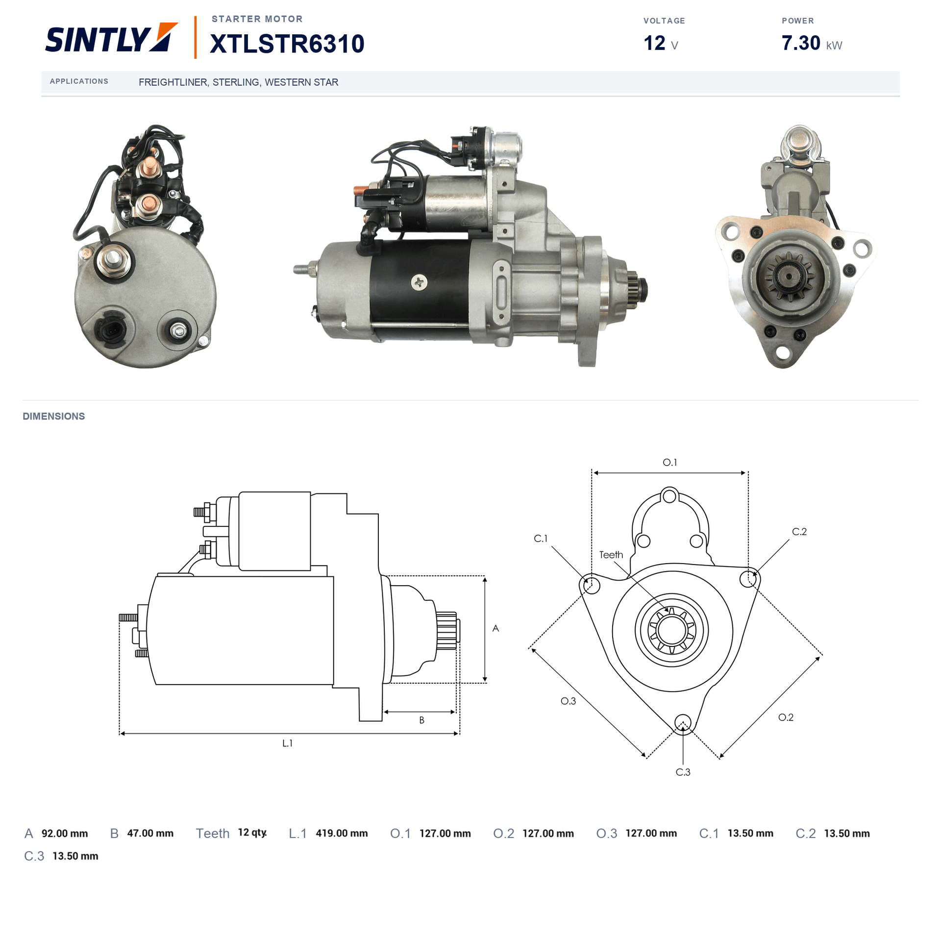 Starter XTLSTR6310