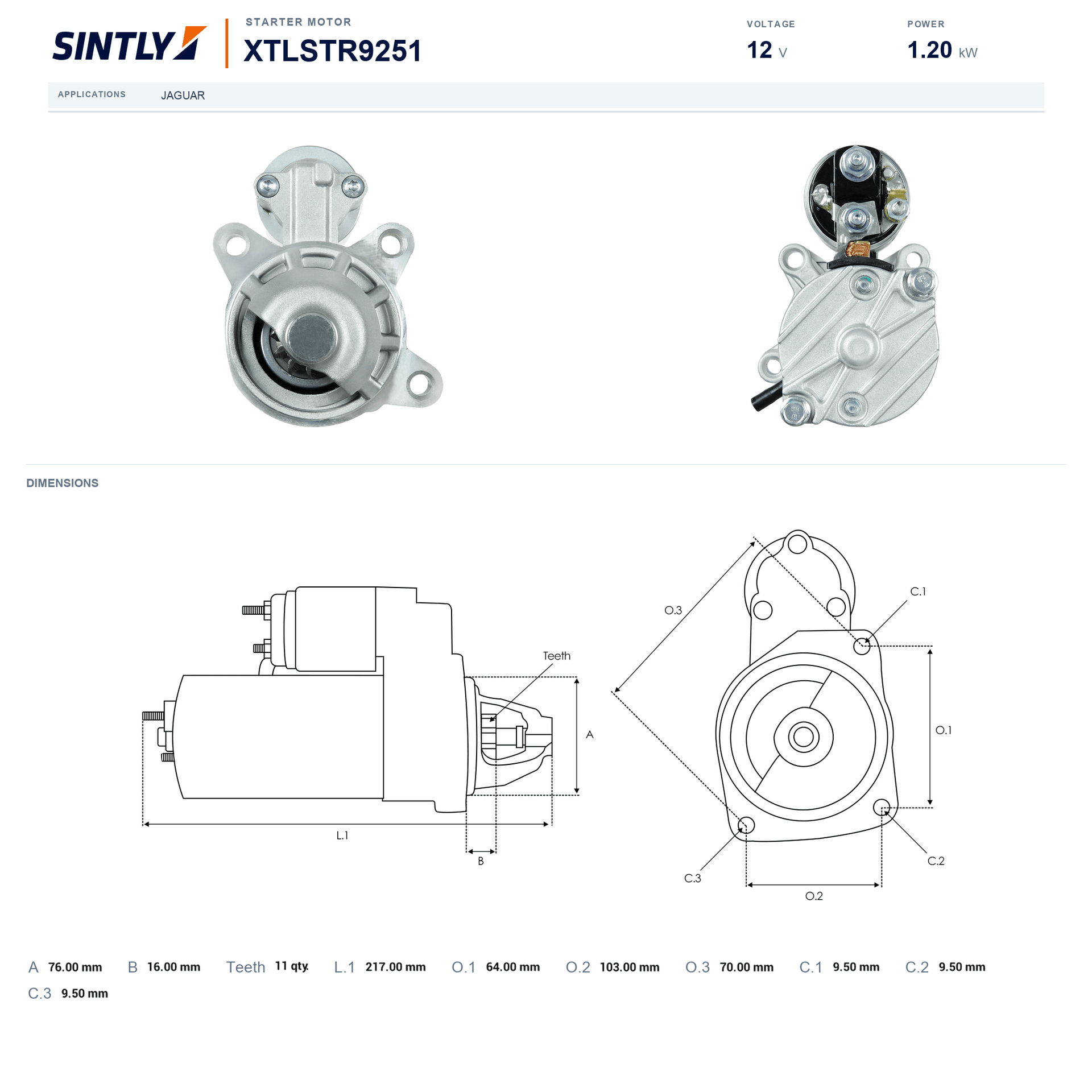 Starter XTLSTR9251