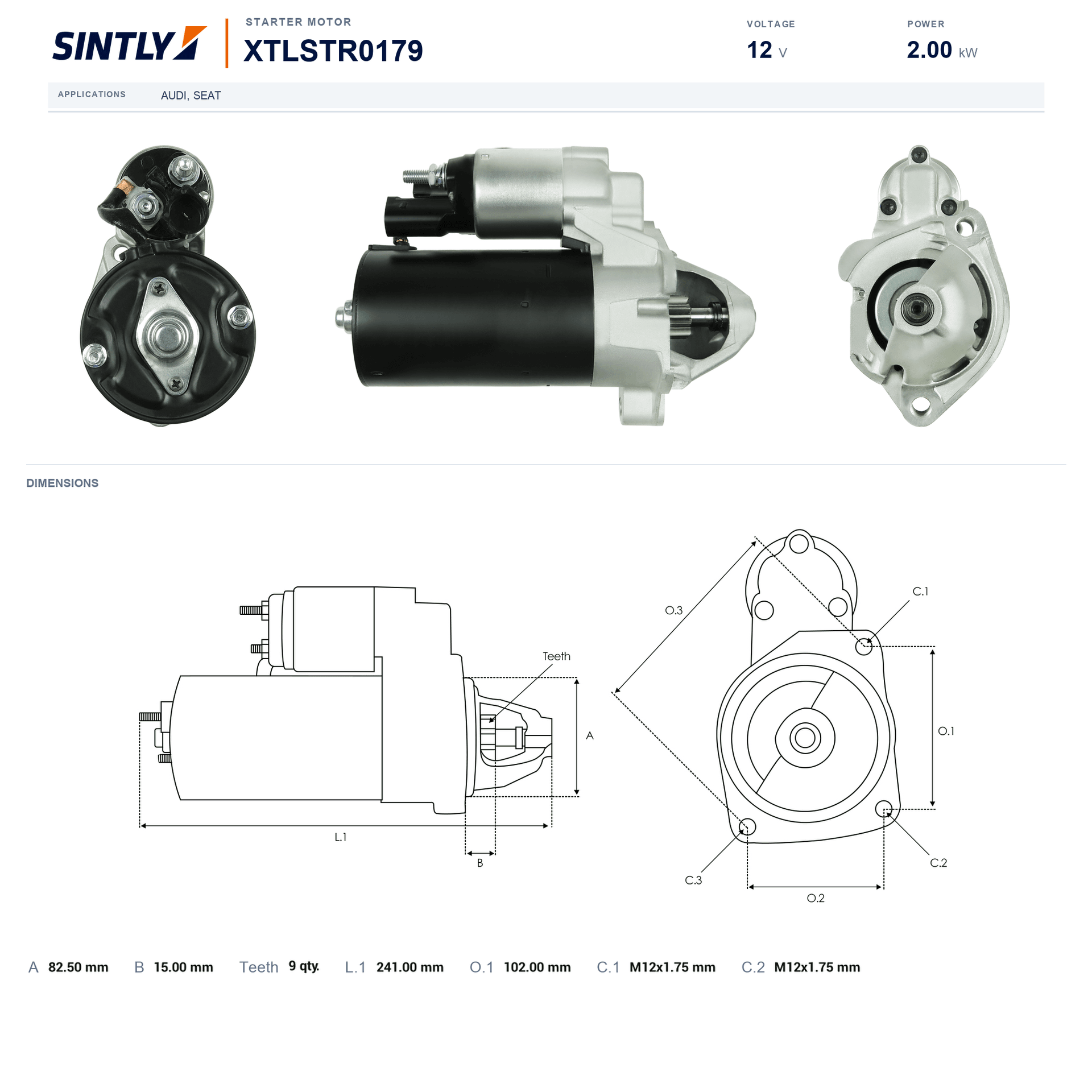 Starter XTLSTR0179
