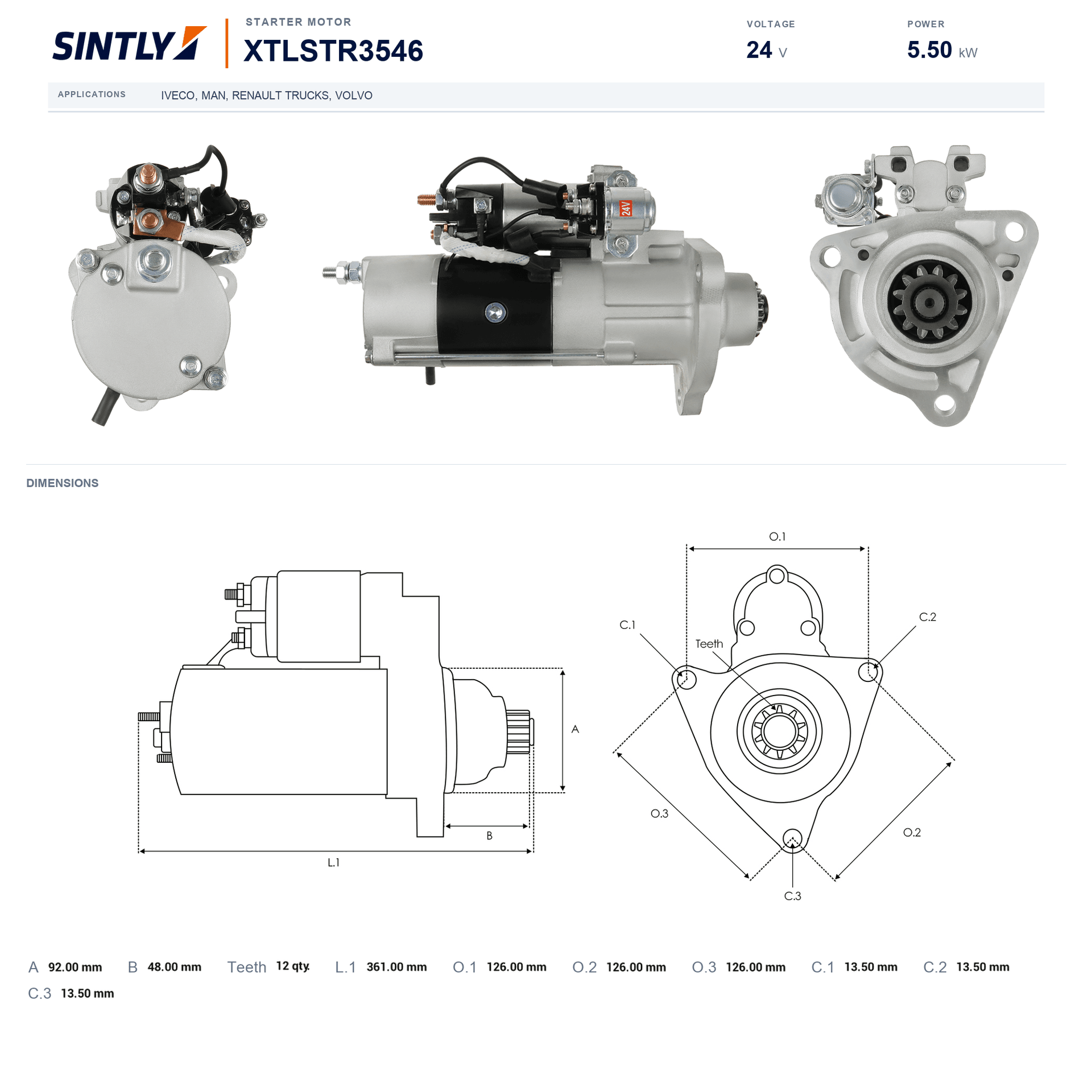 Starter XTLSTR3546