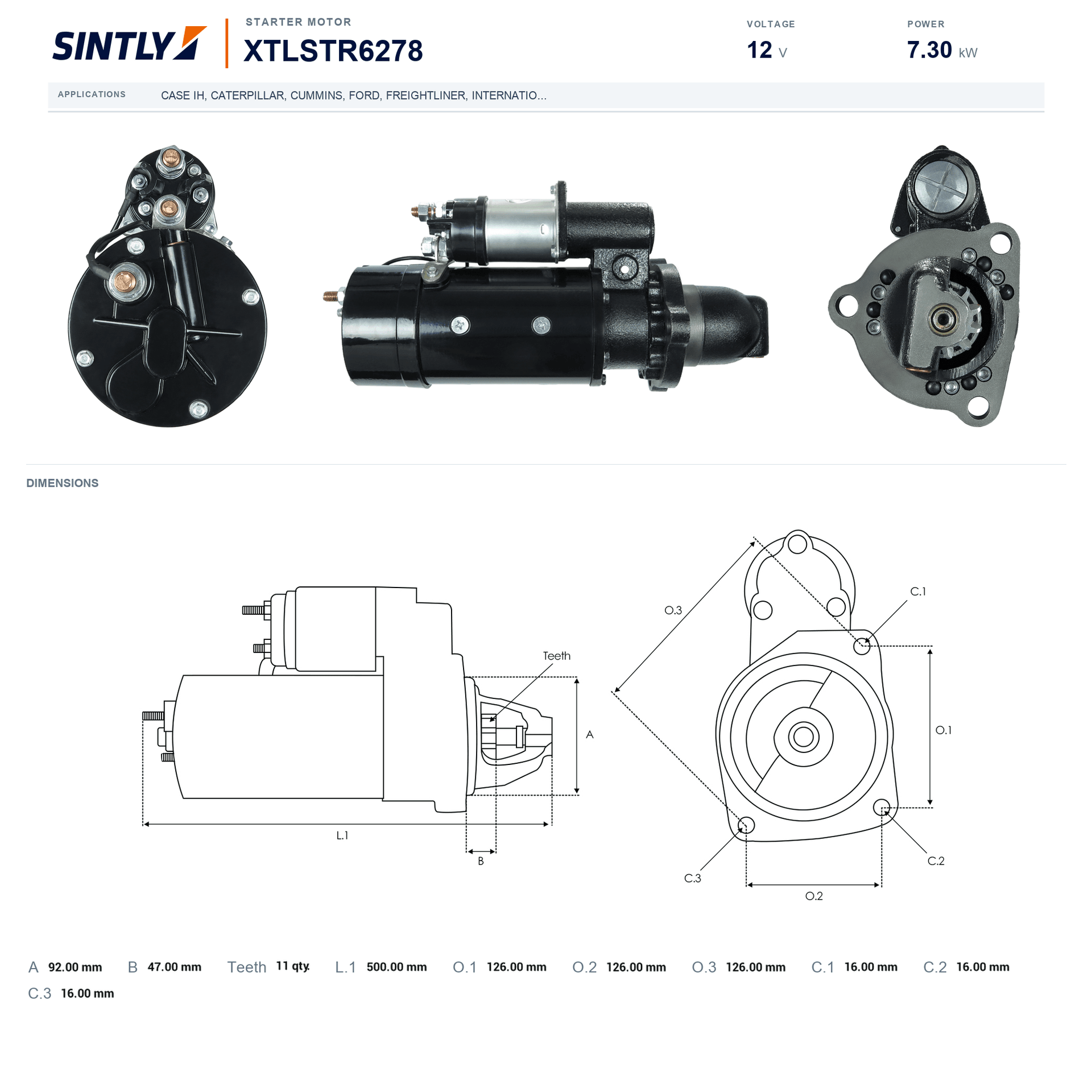 Starter XTLSTR6278