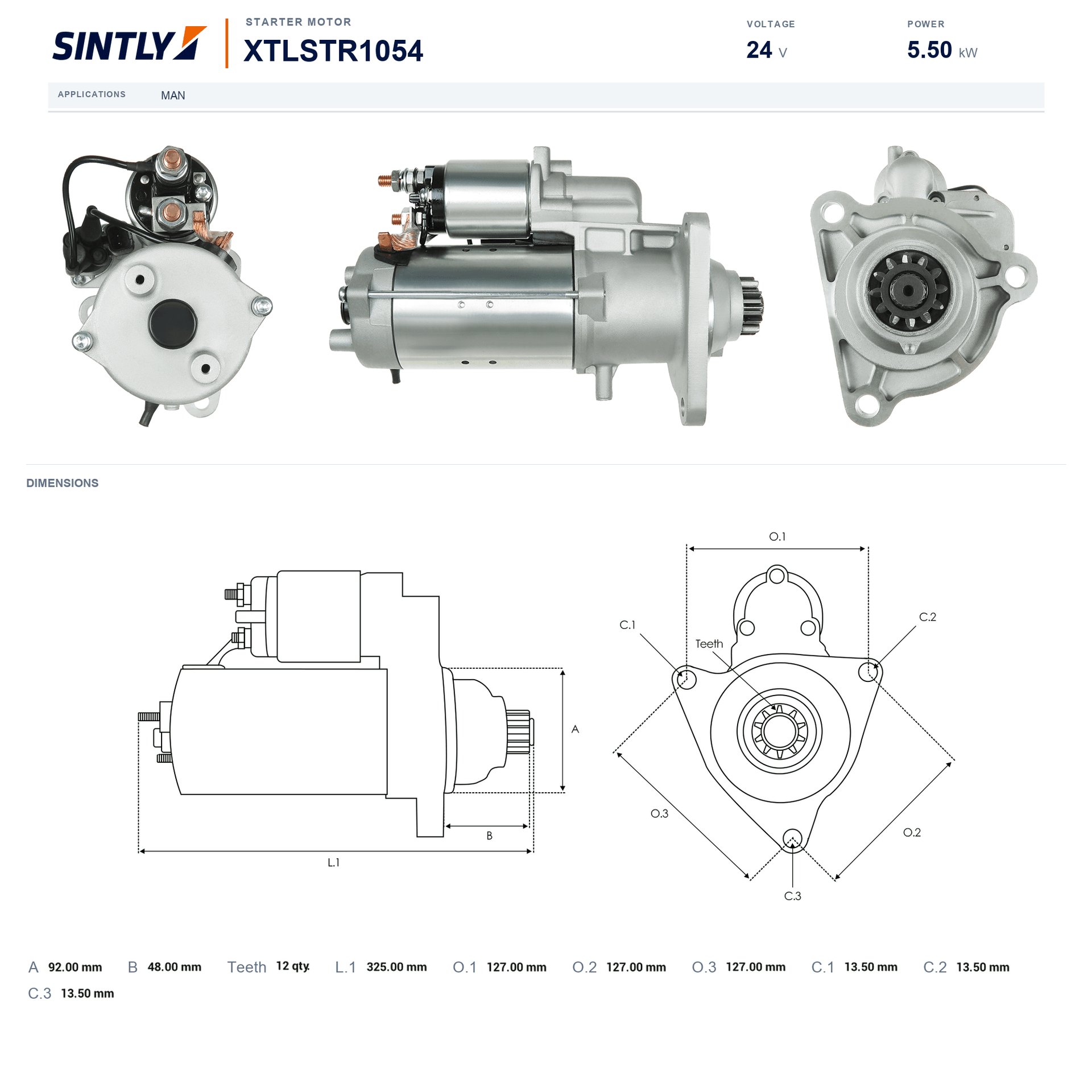 Starter XTLSTR1054