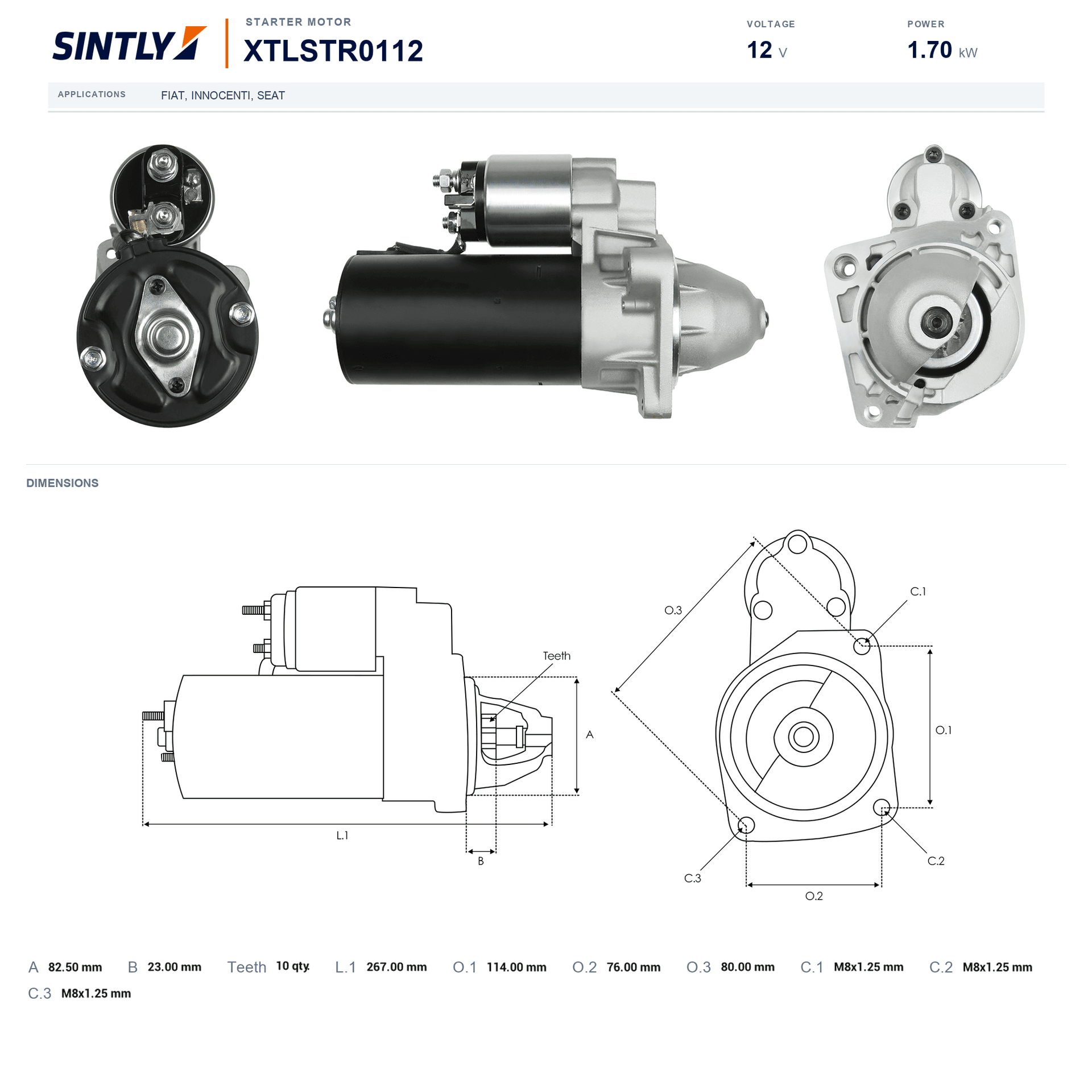 Starter XTLSTR0112