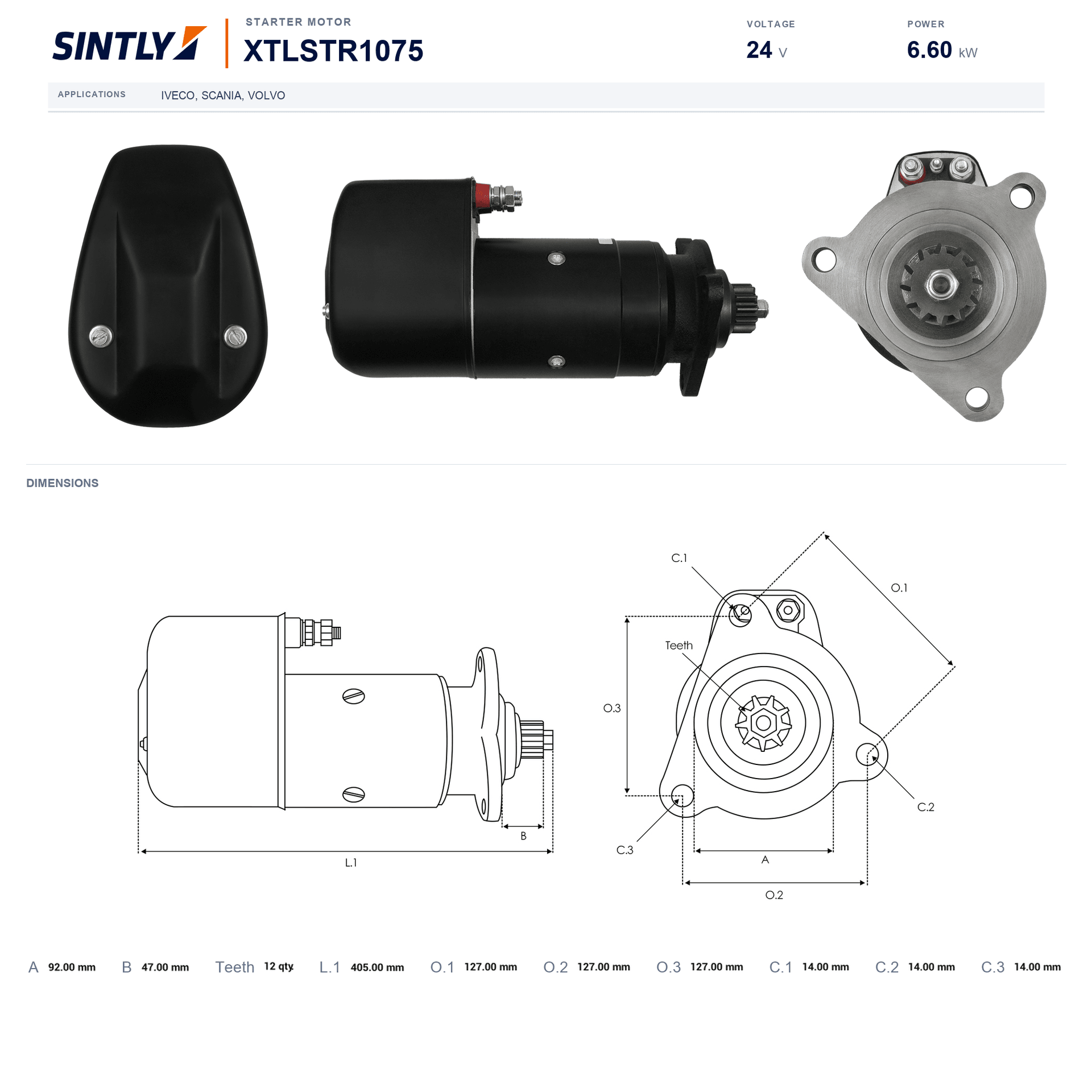 Starter XTLSTR1075