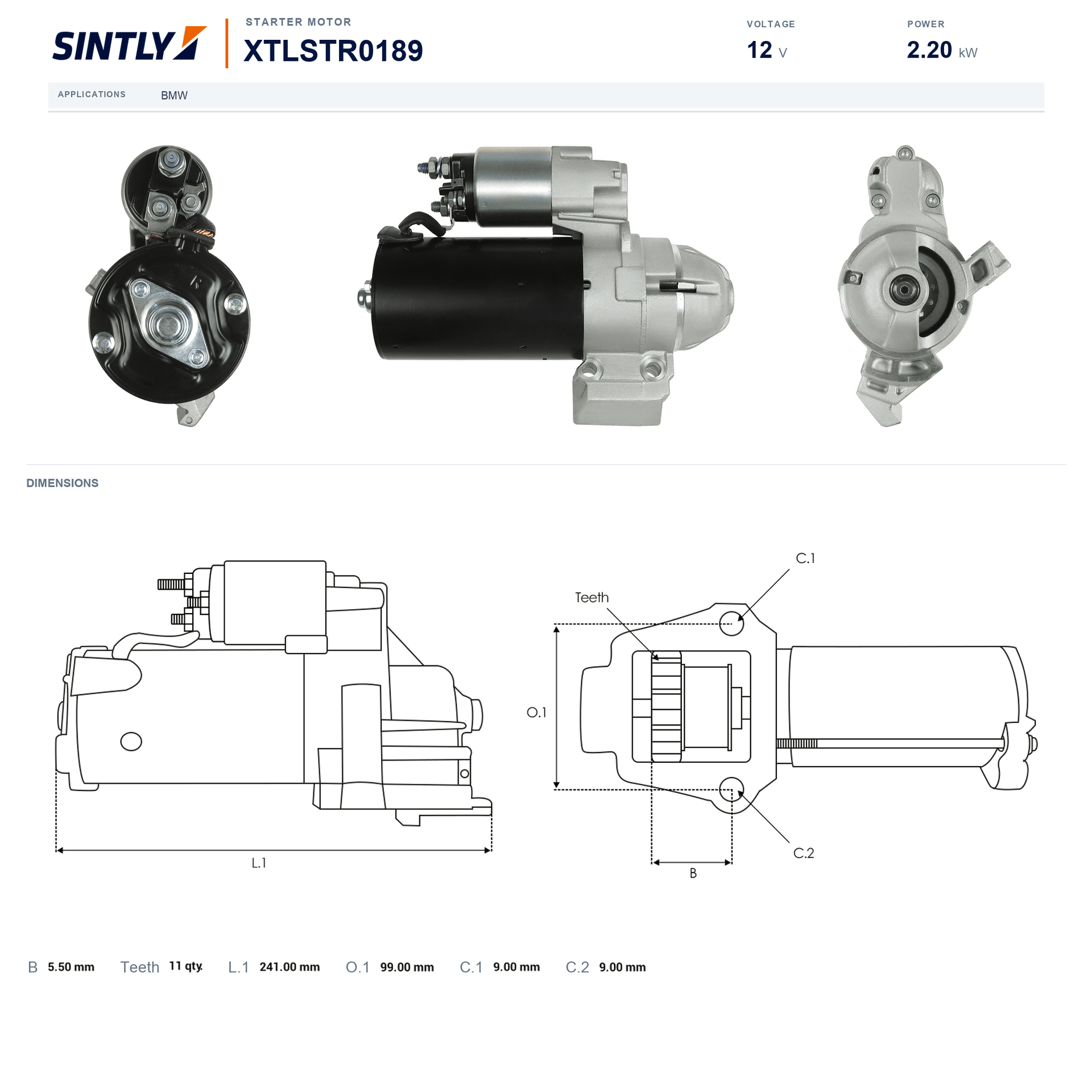 Starter XTLSTR0189