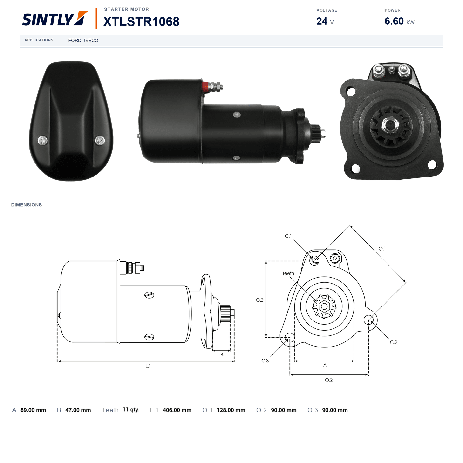 Starter XTLSTR1068