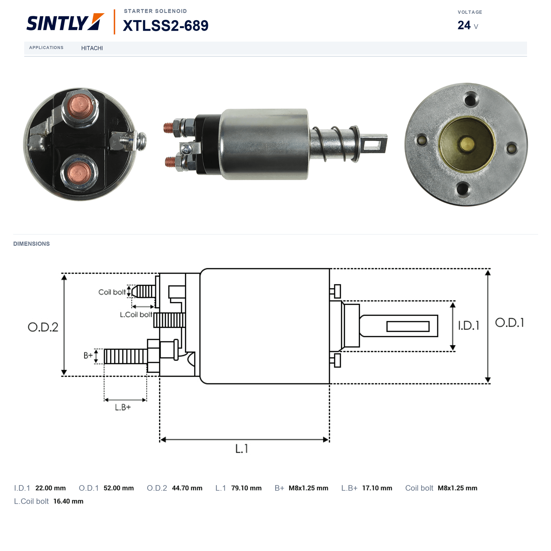 Starter Solenoid XTLSS2-689