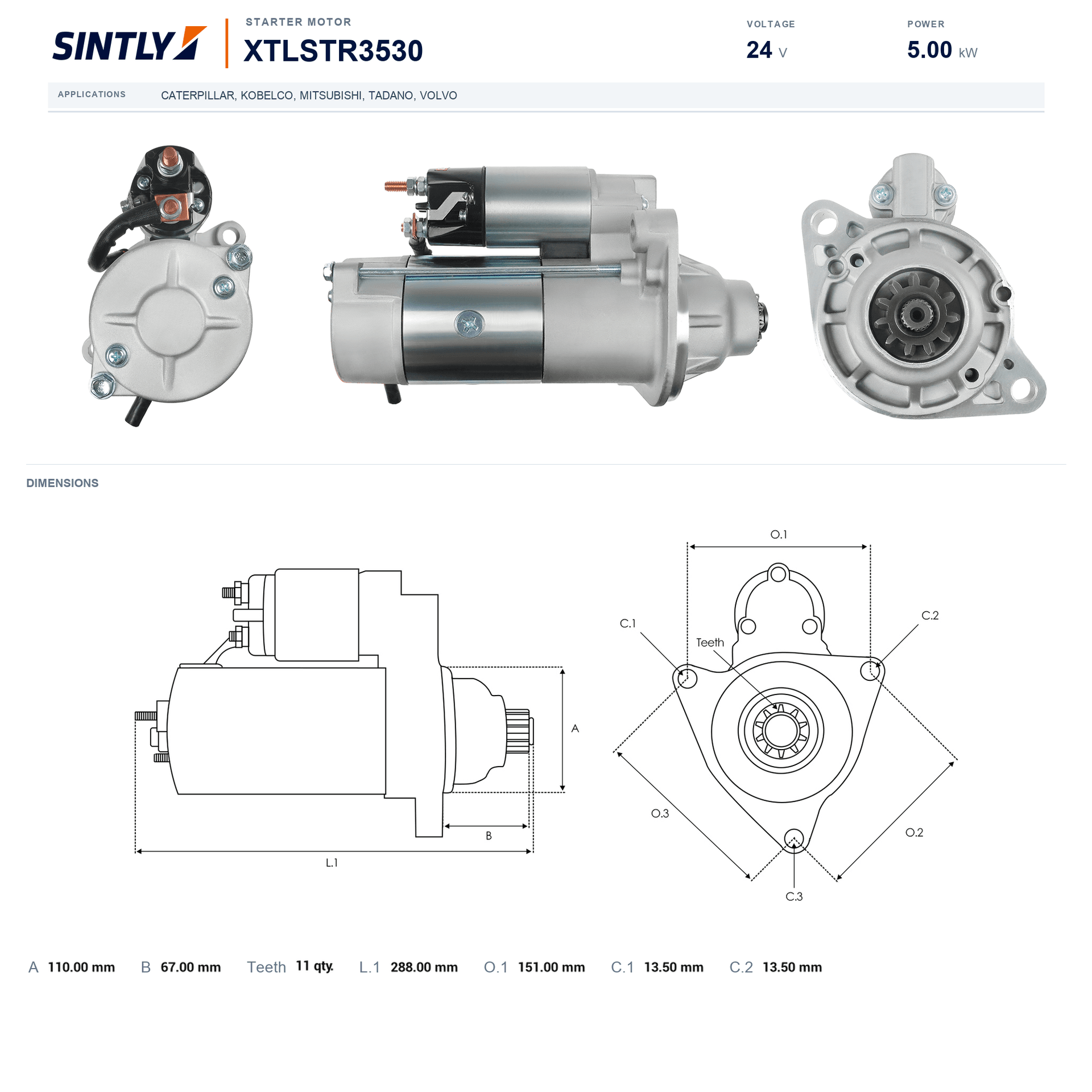 Starter XTLSTR3530