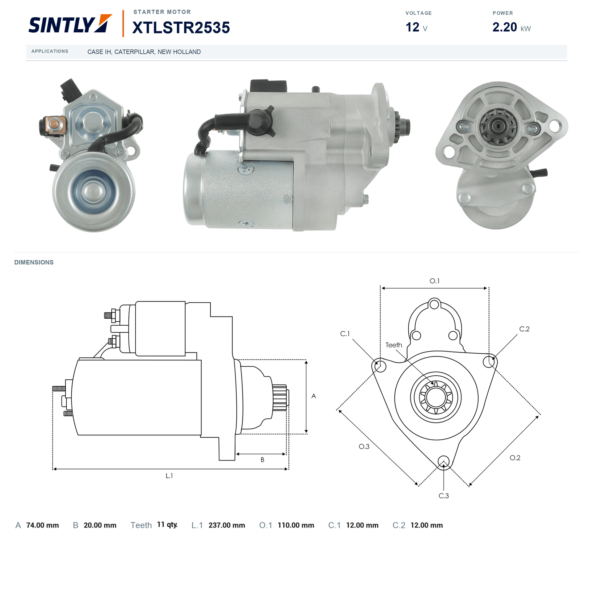 Starter XTLSTR2535
