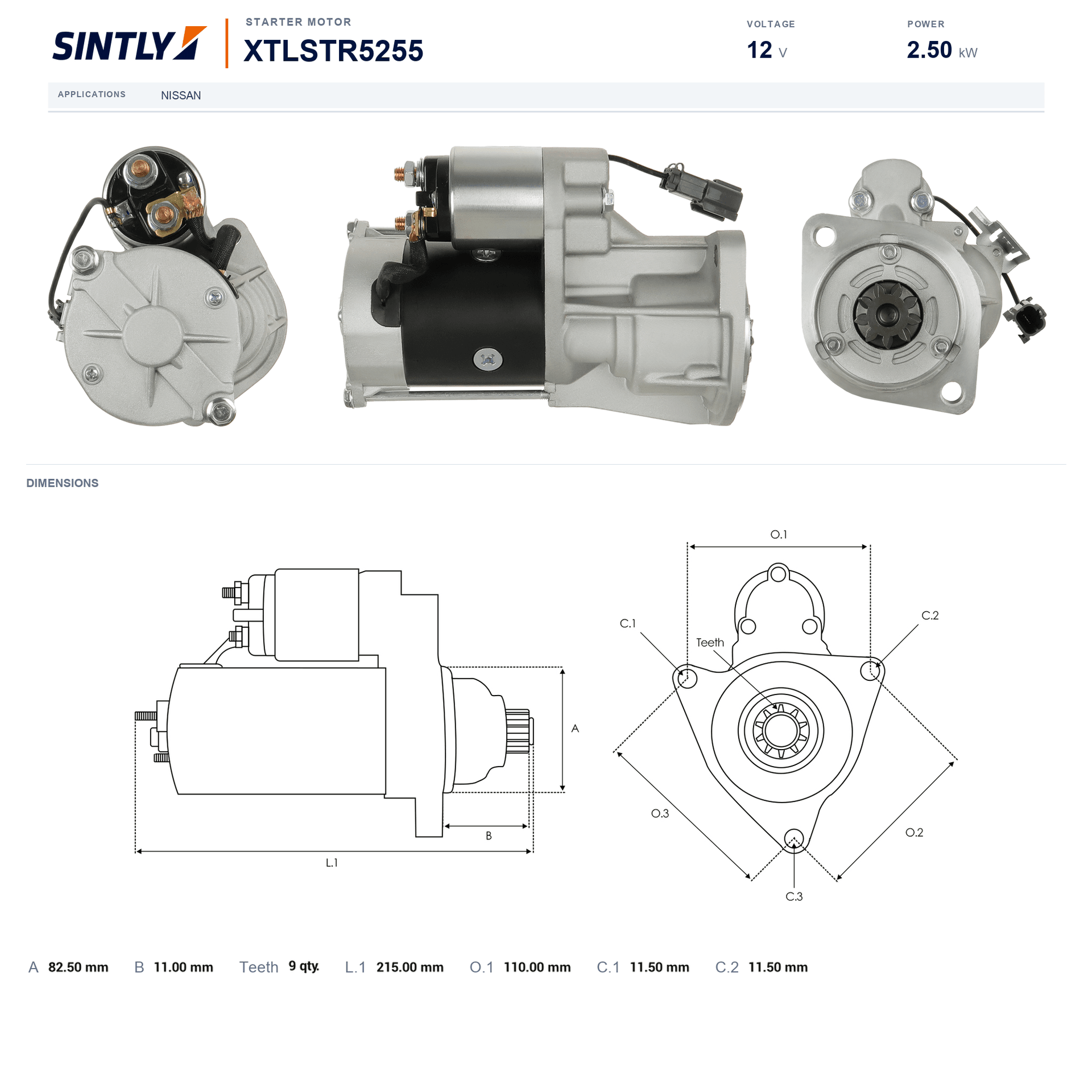 Starter XTLSTR5255