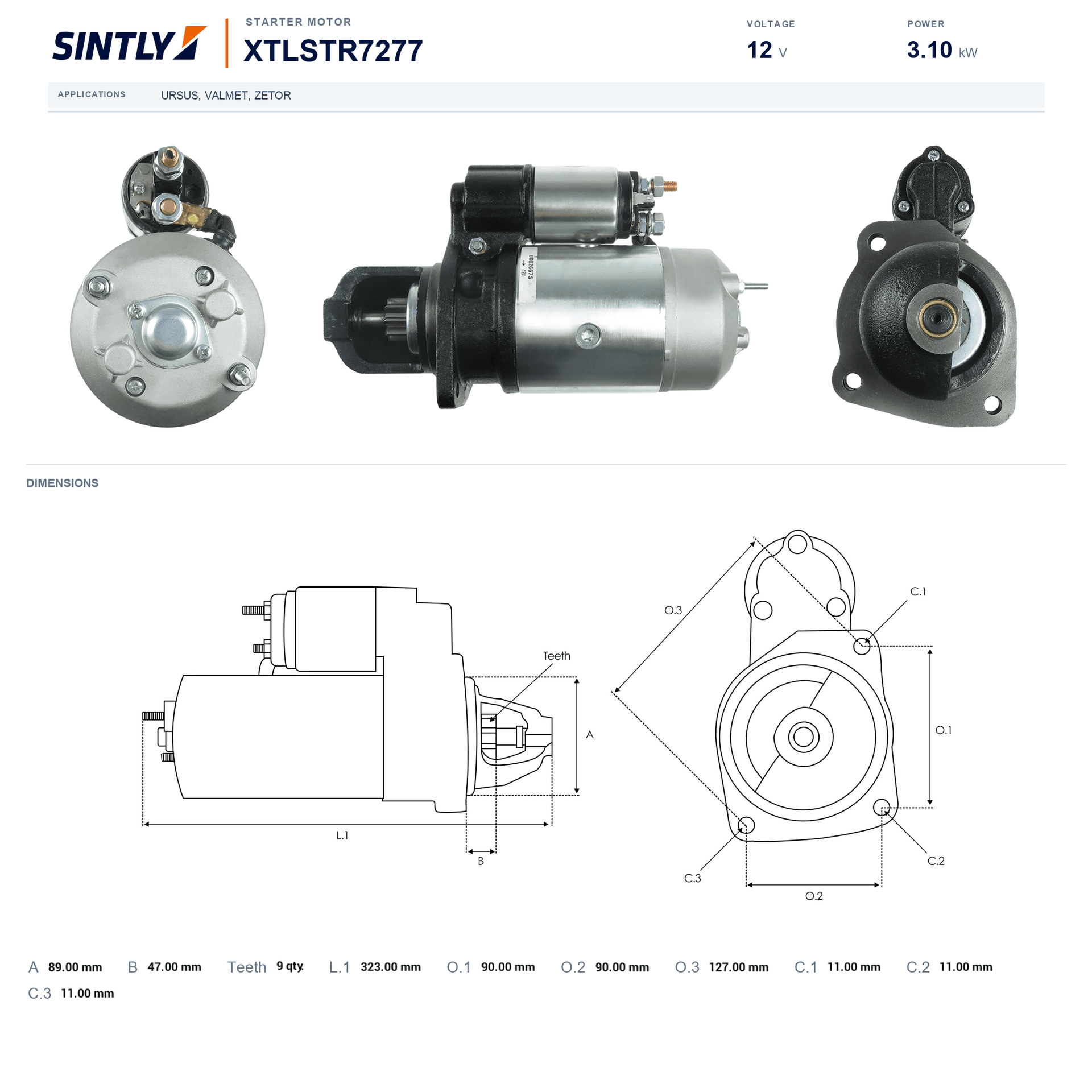 Starter XTLSTR7277