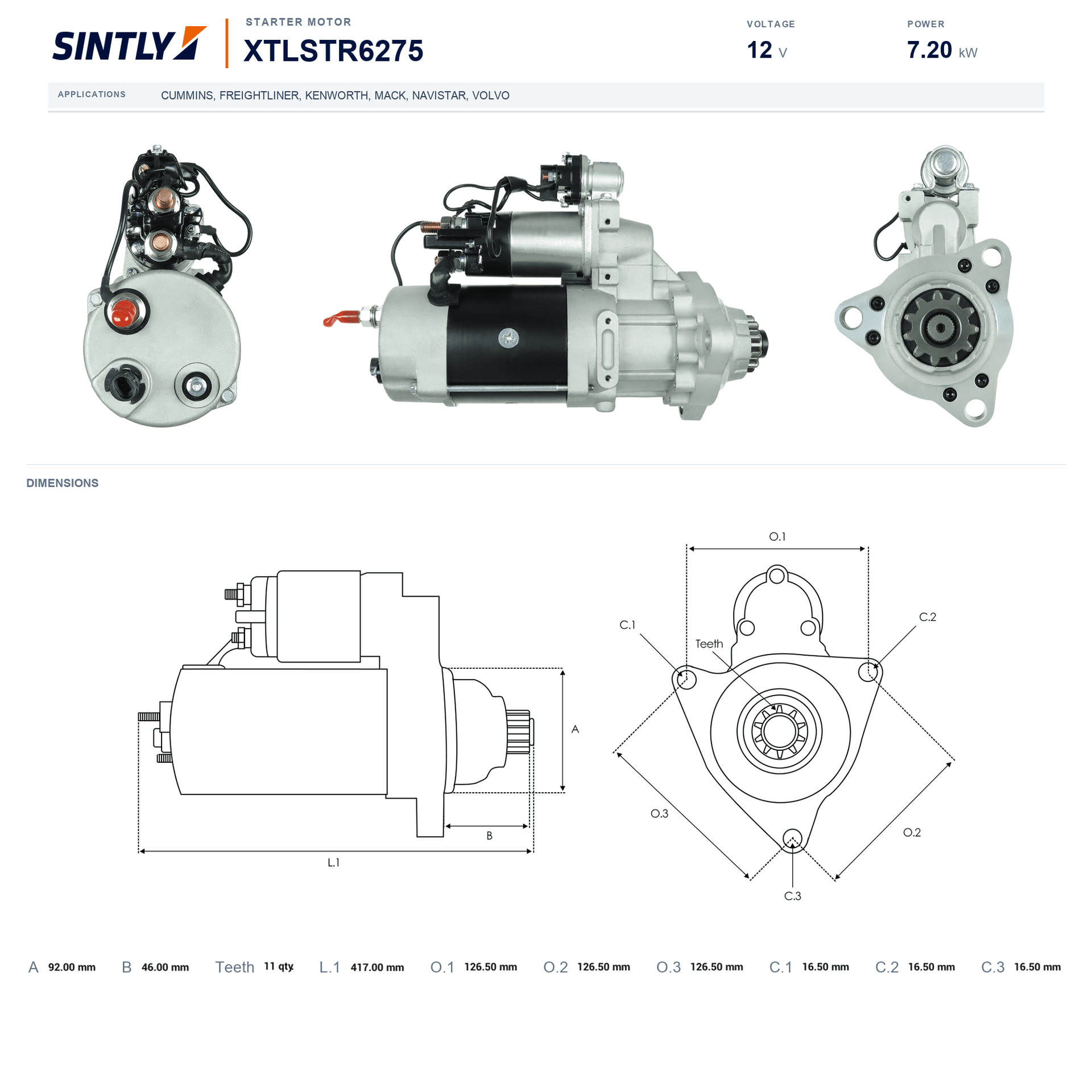 Starter XTLSTR6275