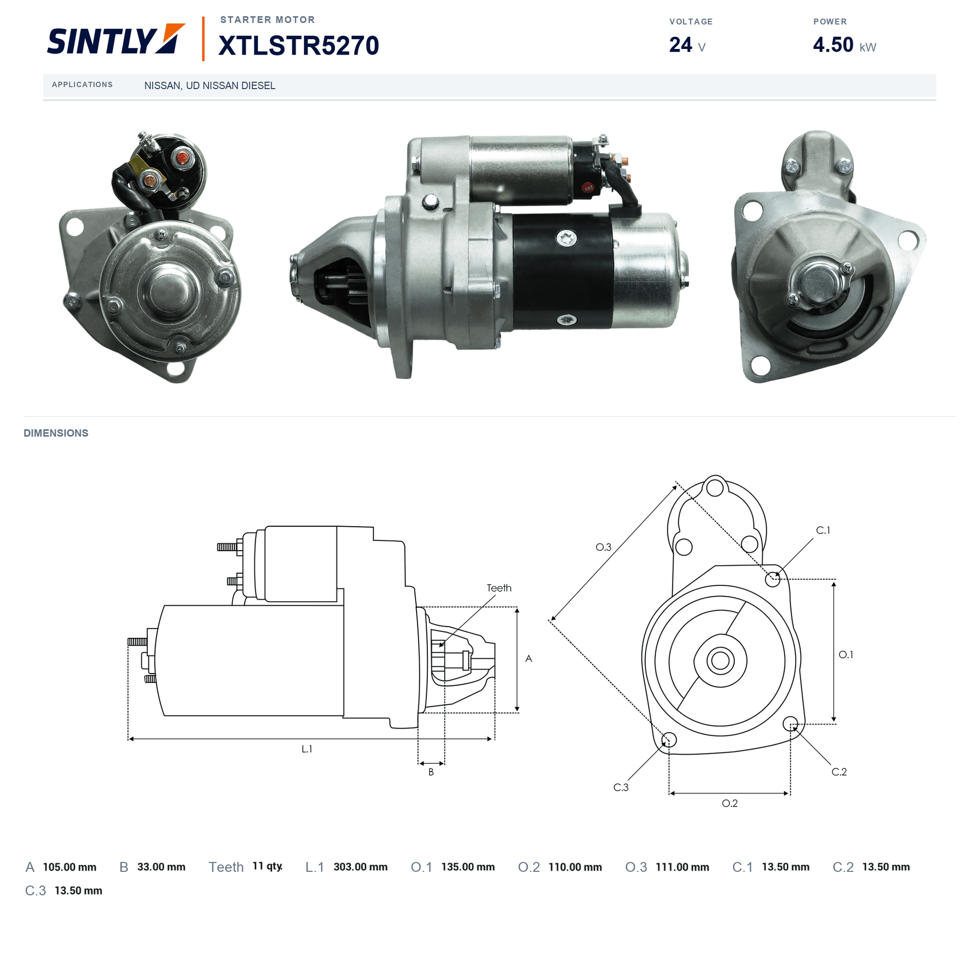 Starter XTLSTR5270