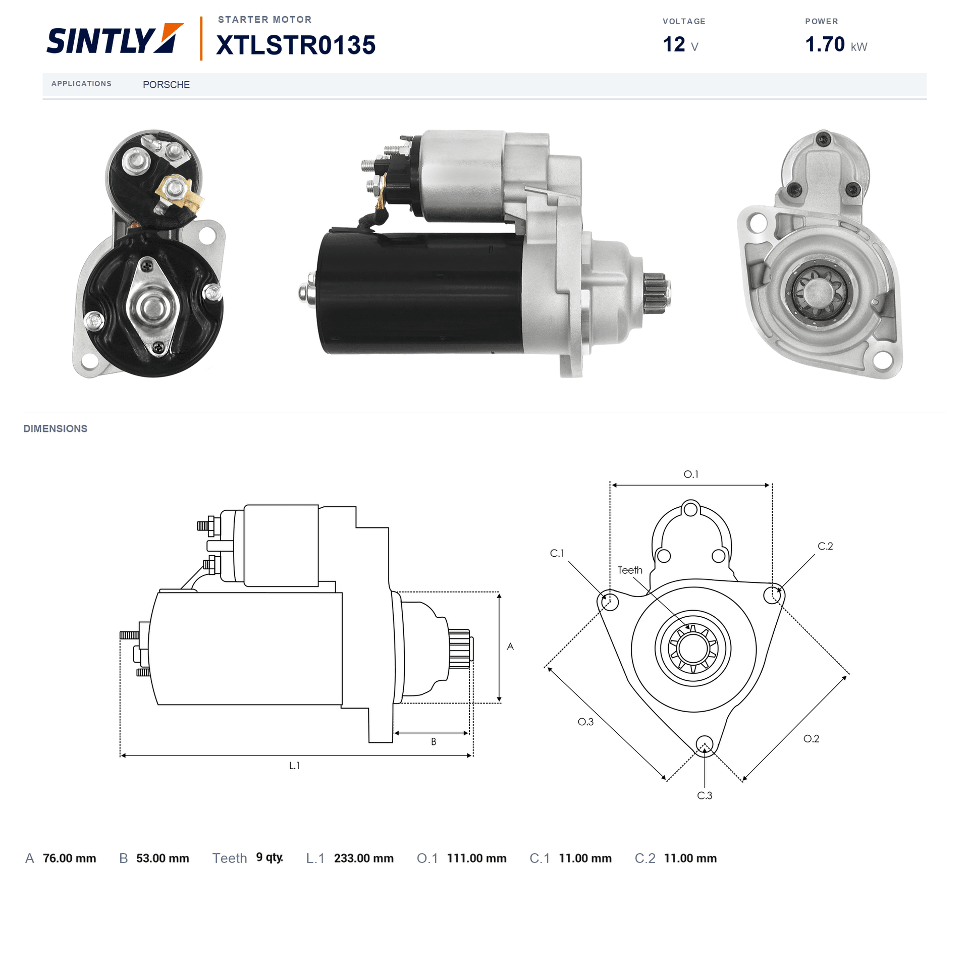 Starter XTLSTR0135