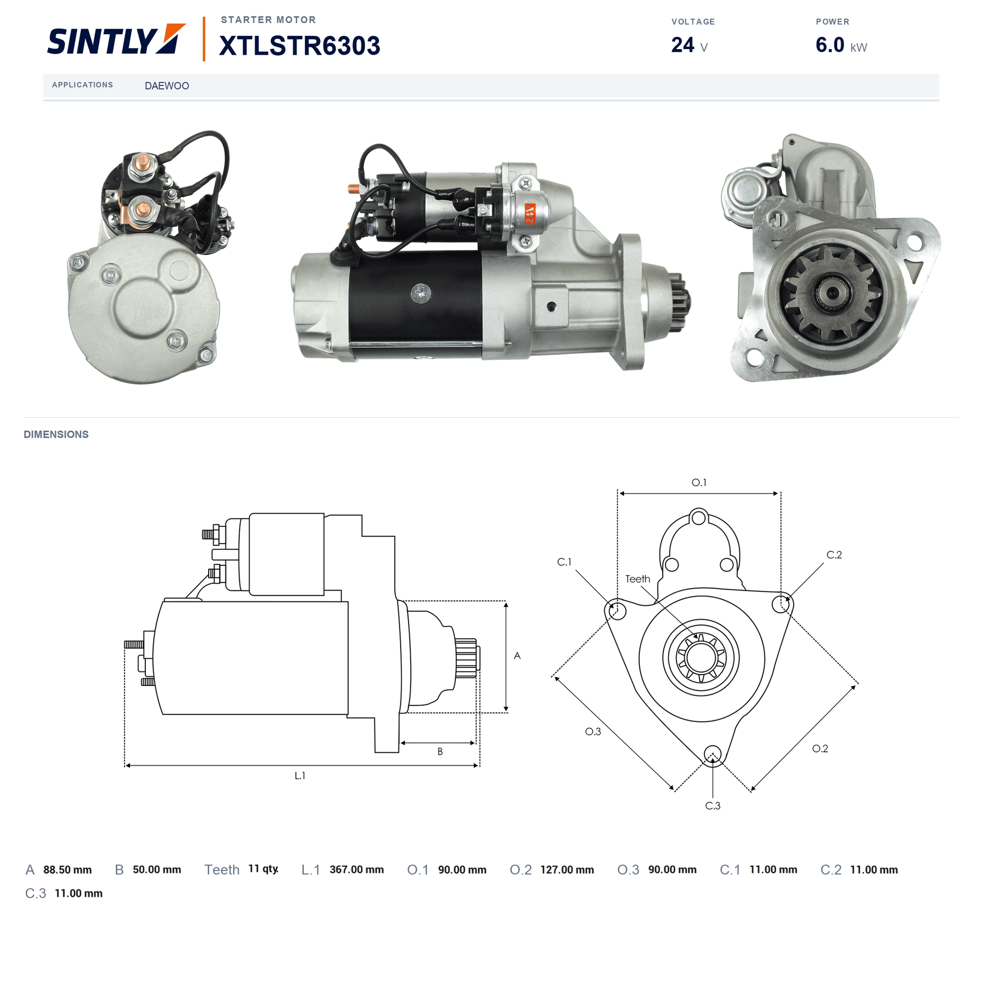 Starter XTLSTR6303