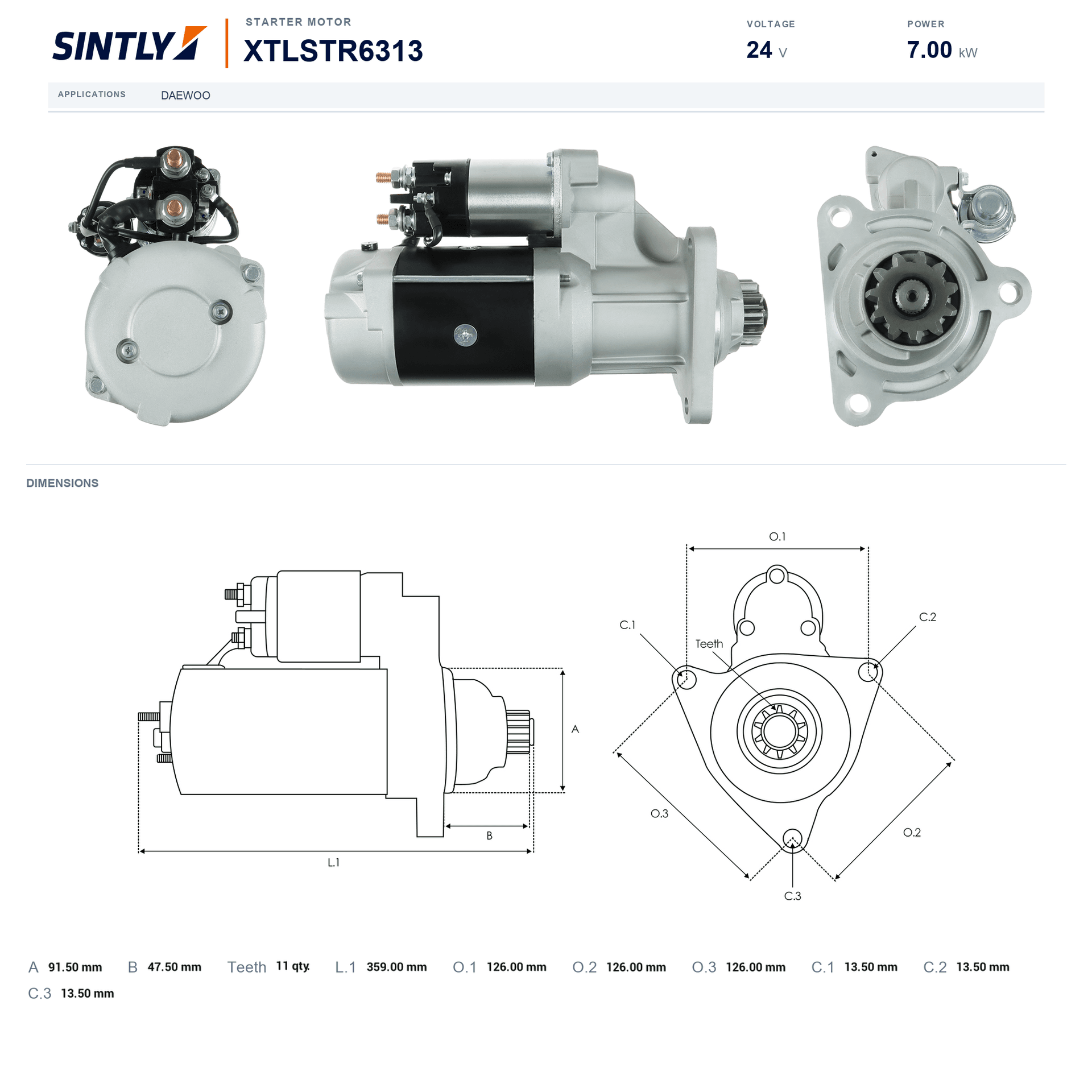 Starter XTLSTR6313