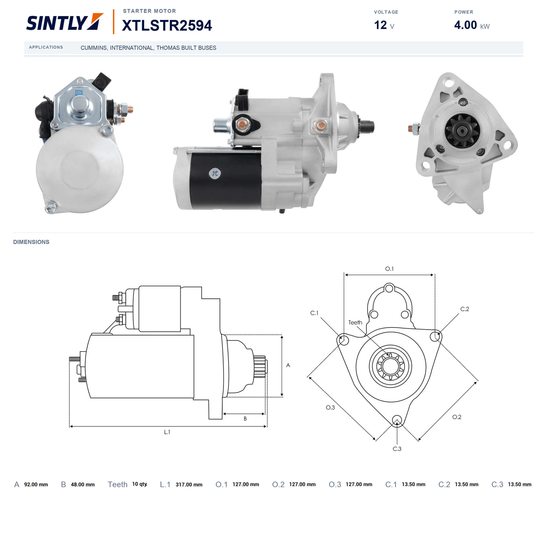 Starter XTLSTR2594