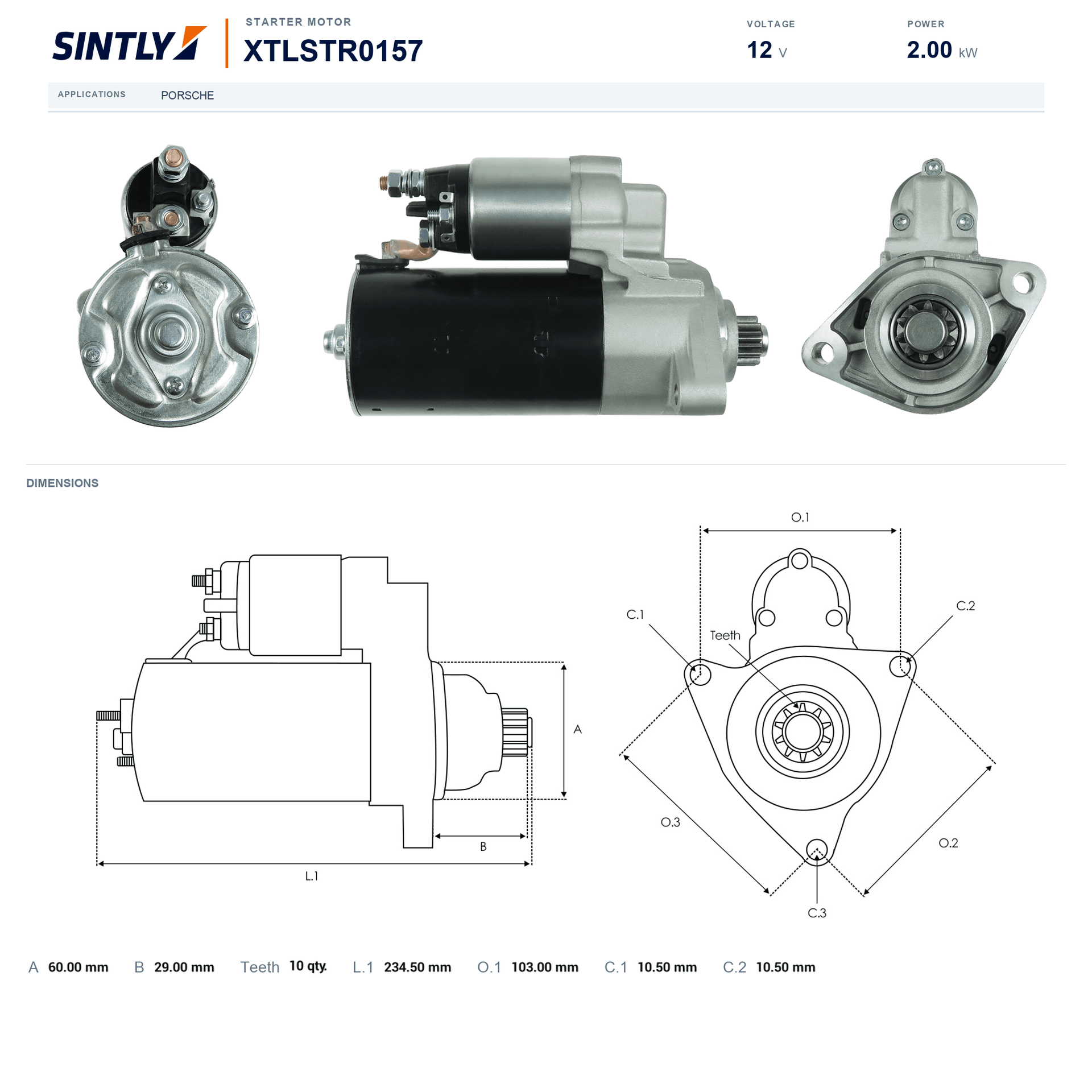 Starter XTLSTR0157